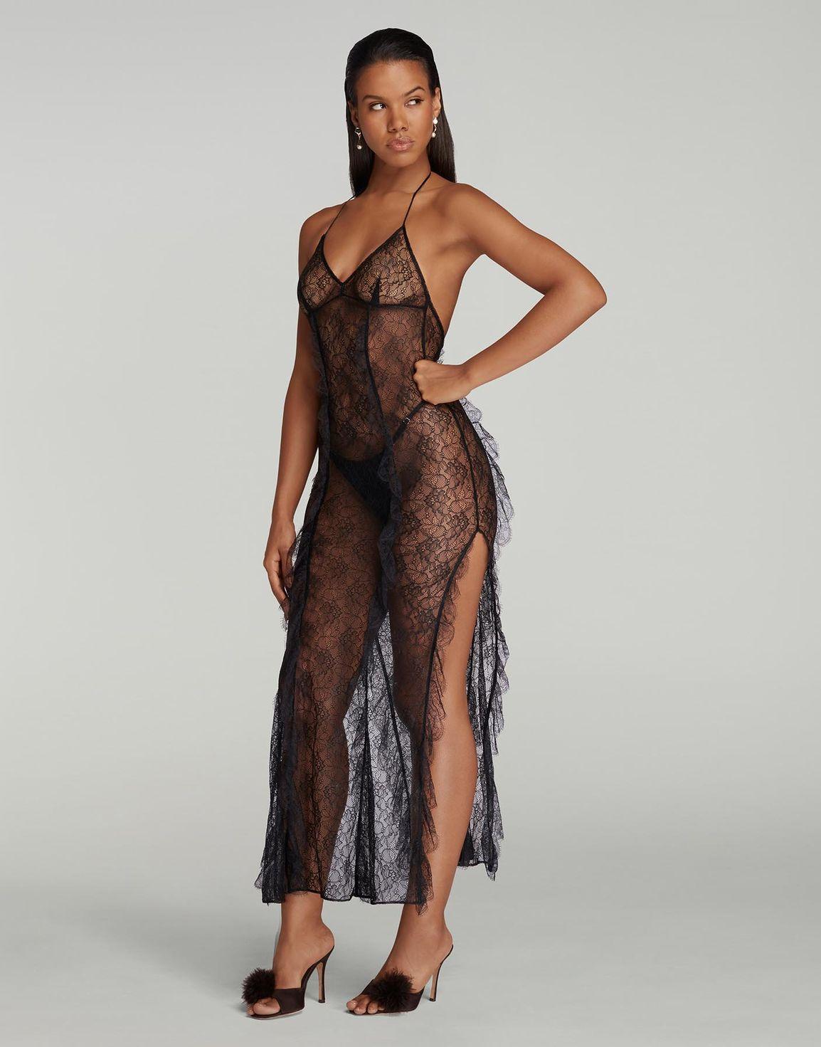 Pomona Nightdress Black | Agent Provocateur