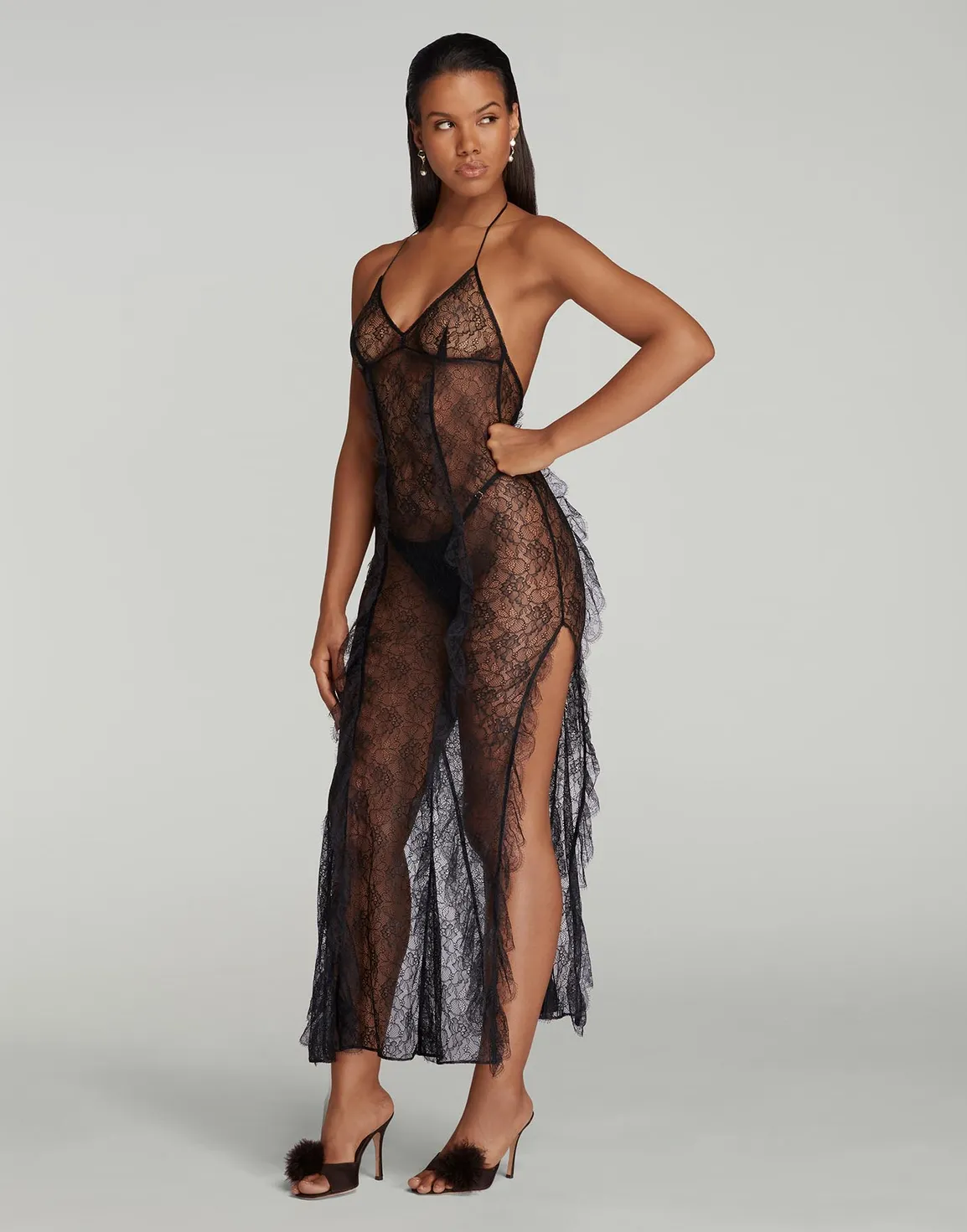 Pomona Nightdress Black | Agent Provocateur