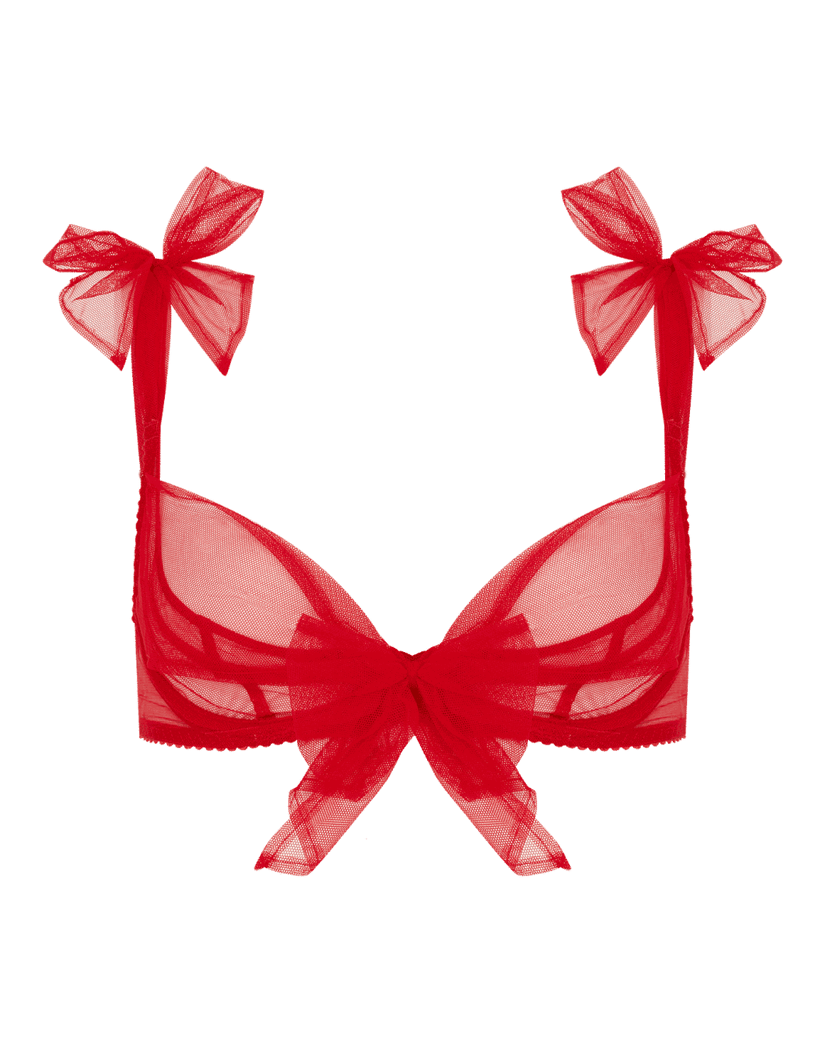 Danika Plunge Underwired Bra Red | Agent Provocateur