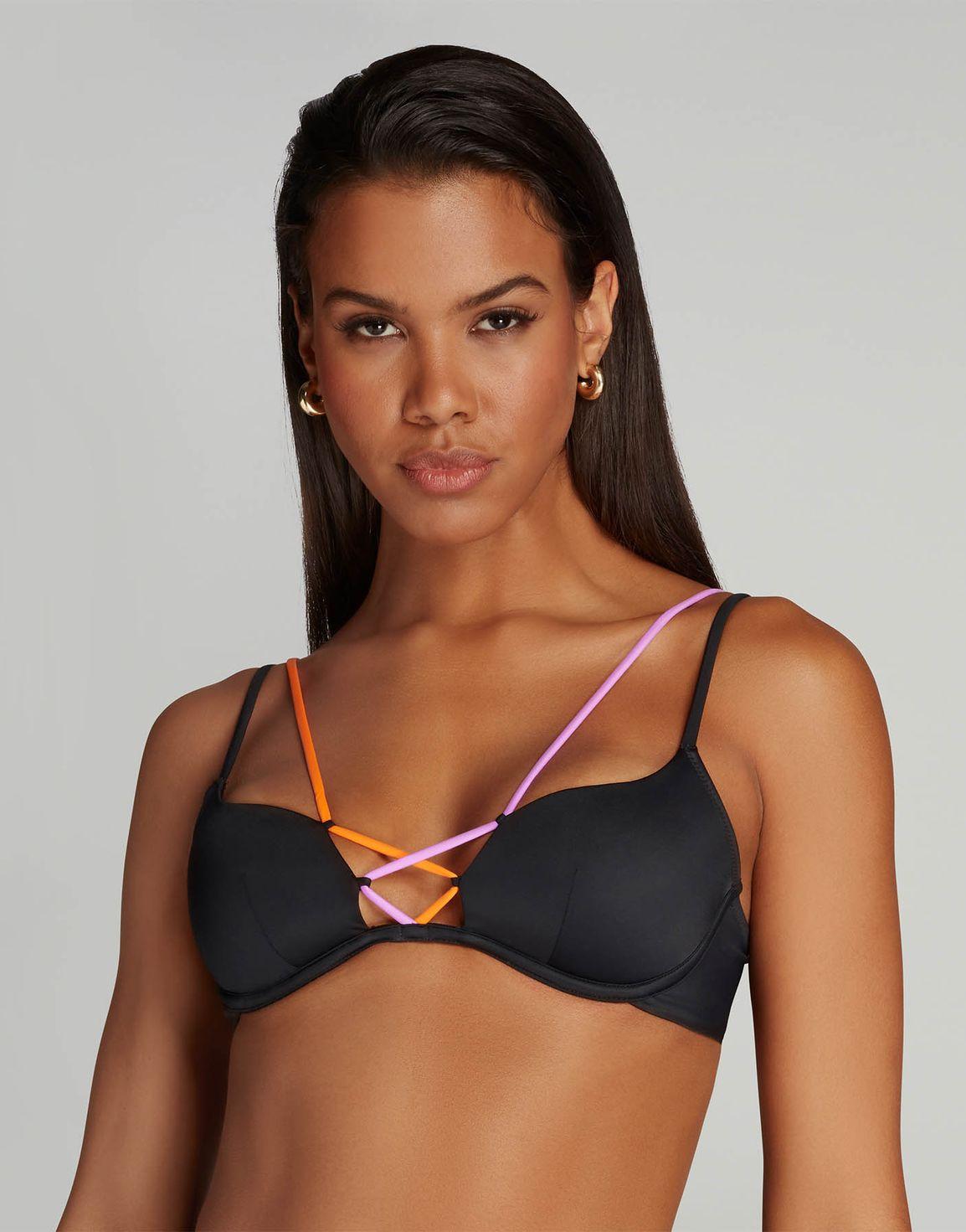 Steffi Bikini Top Black Multicolour | Agent Provocateur