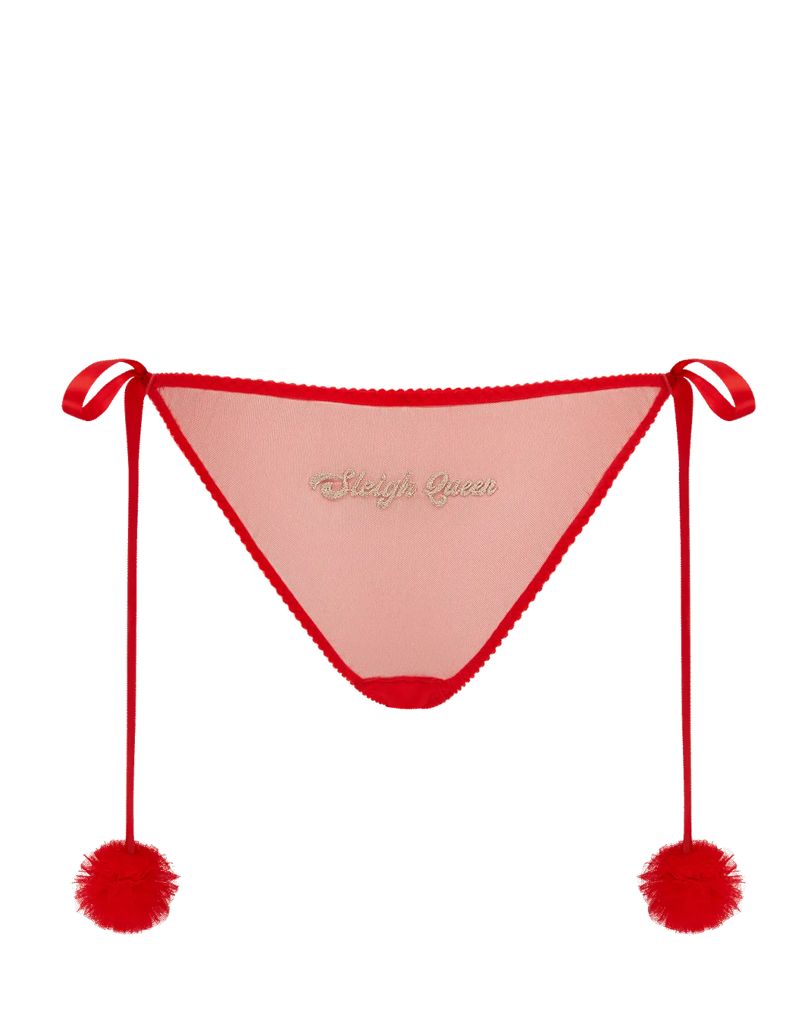 Sleigh Tie-Side Brief Red/Gold | Agent Provocateur