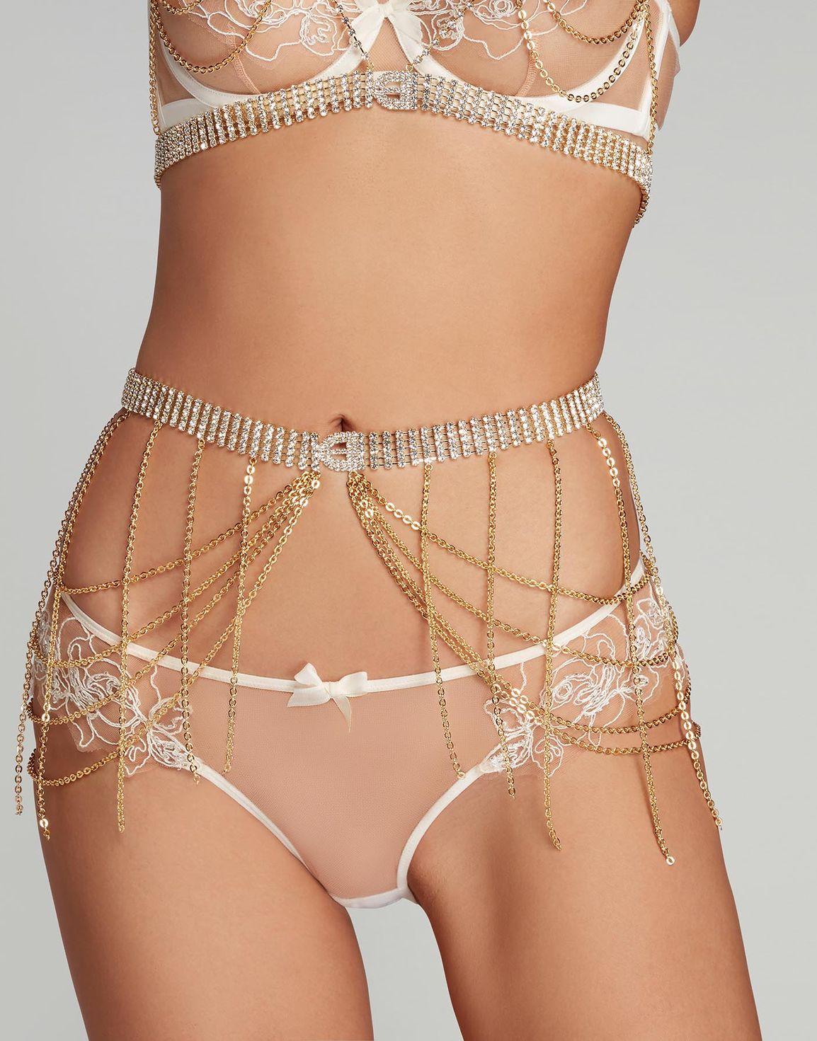 Shirelle Belt Gold/Crystal | Agent Provocateur
