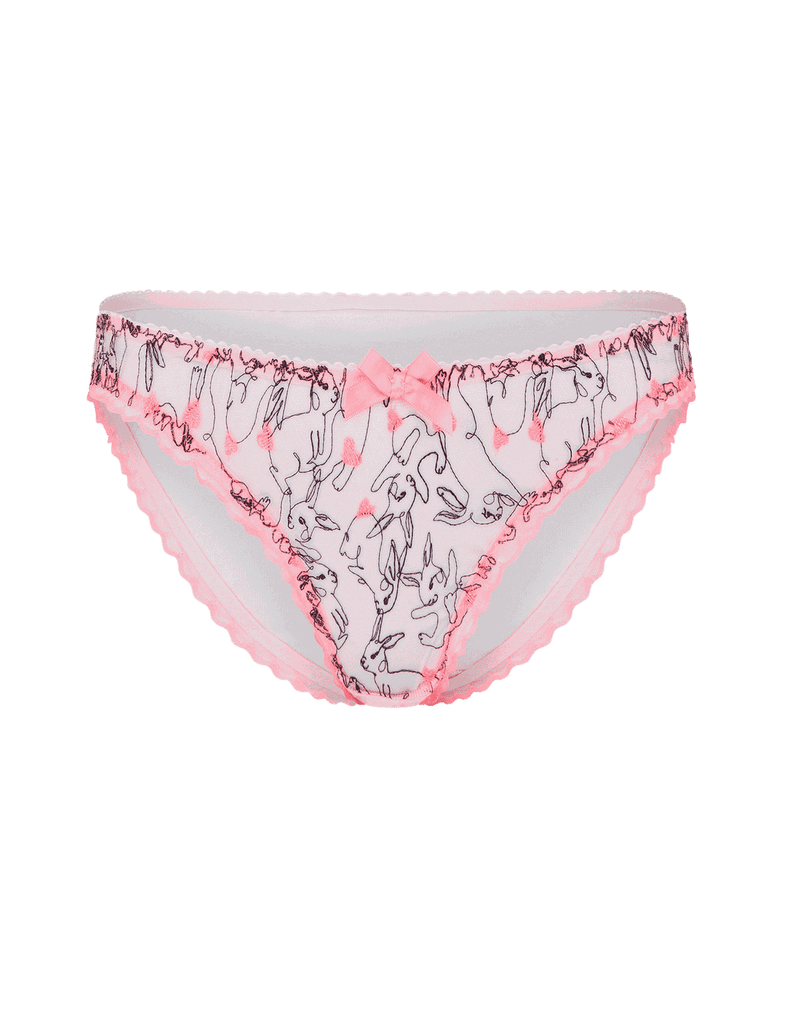 Bunnie Ouvert Brief Baby Pink | Agent Provocateur