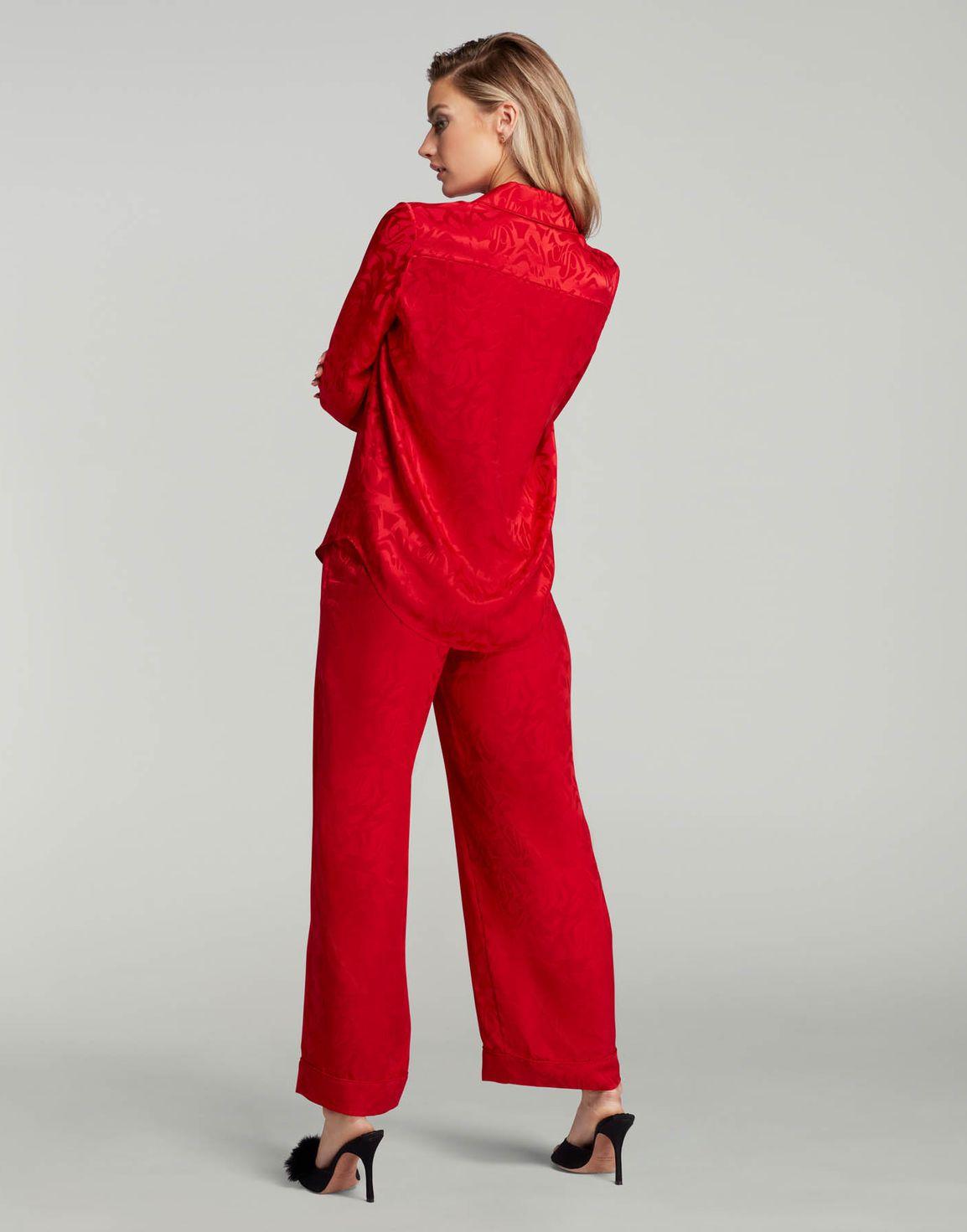Kassidie Long Sleeved Pyjama Top Red | Agent Provocateur