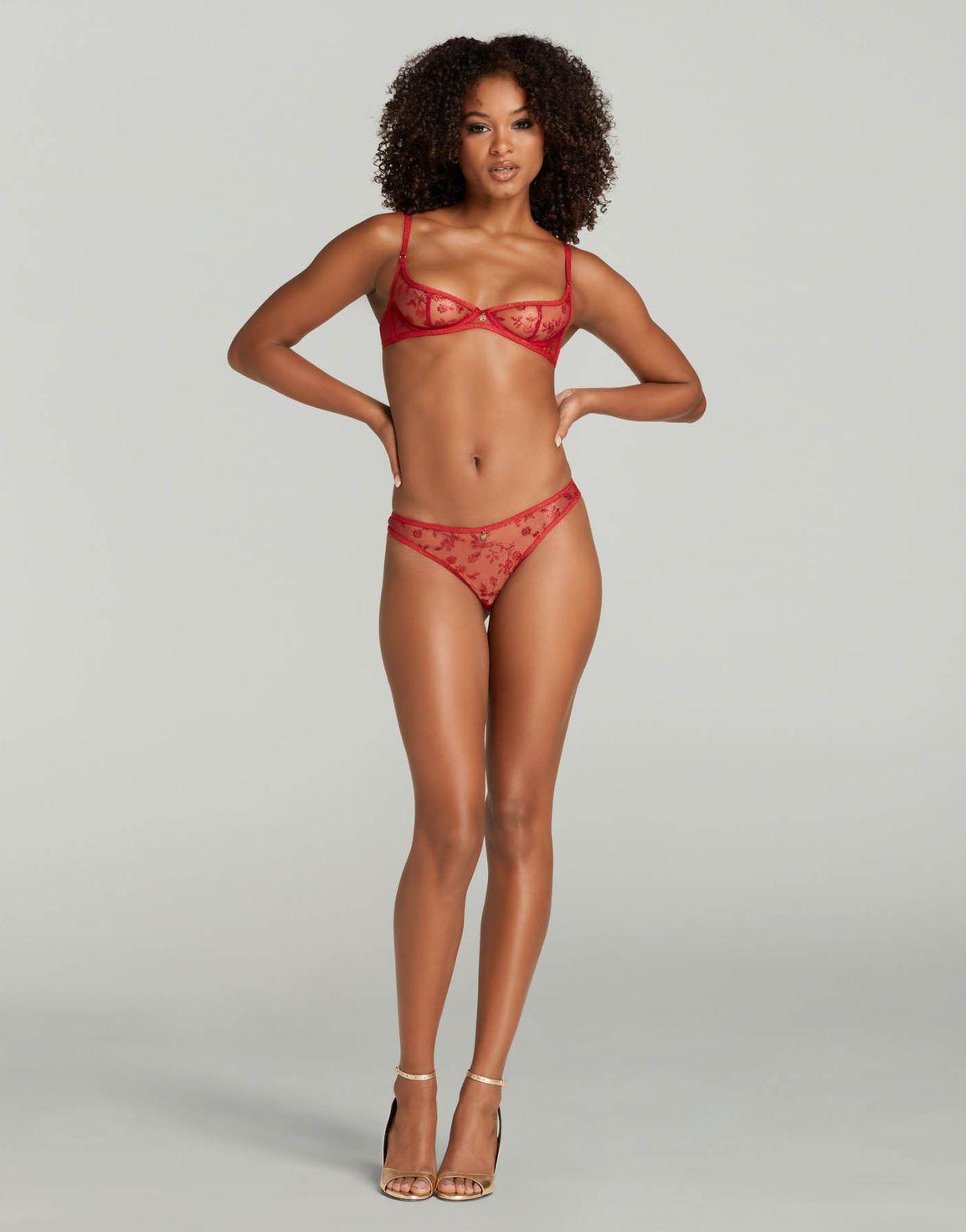 Zadi Demi Cup Underwired Bra Red | Agent Provocateur