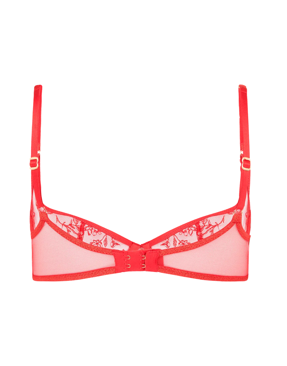 Zadi Demi Cup Underwired Bra Red | Agent Provocateur