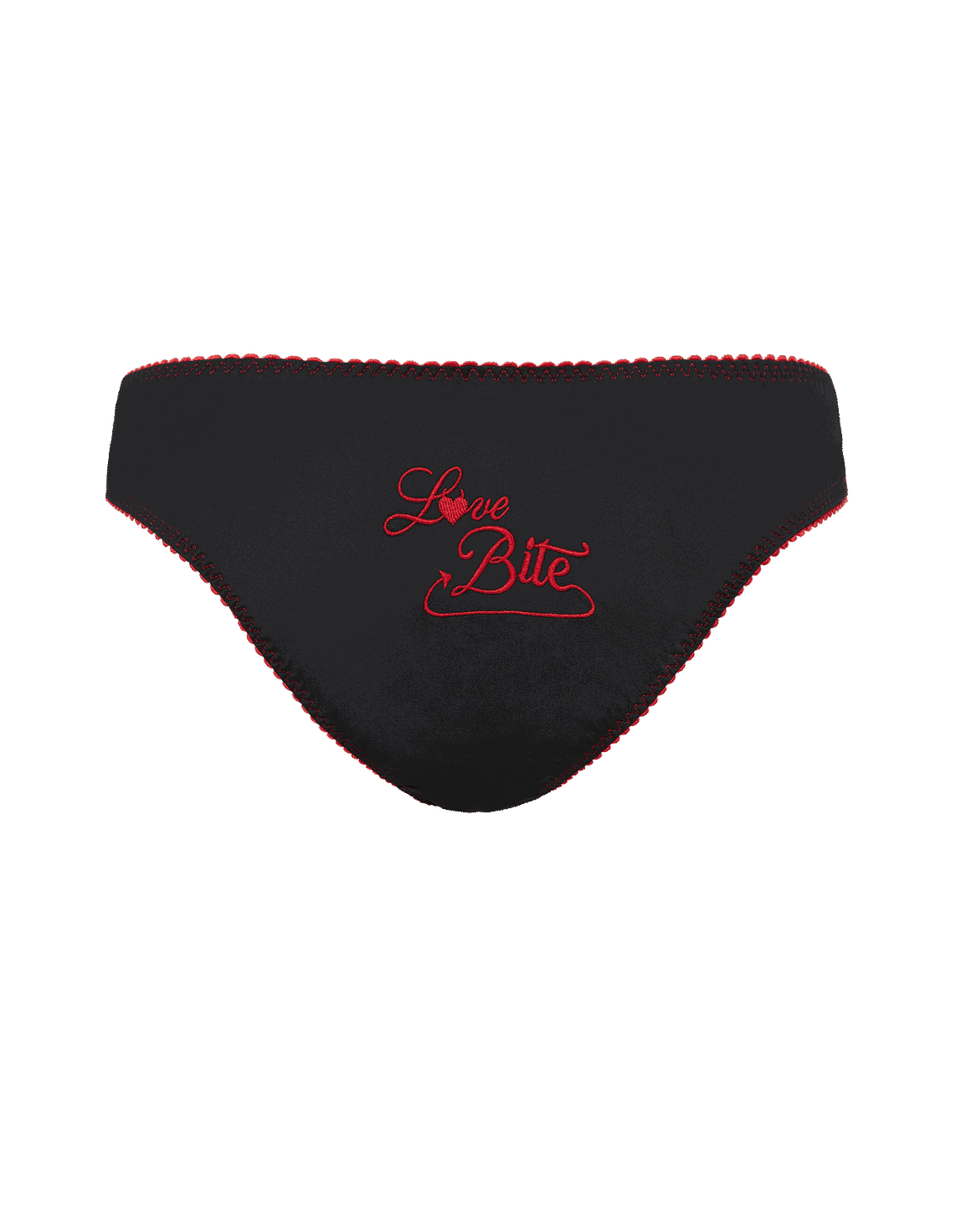 Love Bite Full Brief Black/Red | Agent Provocateur