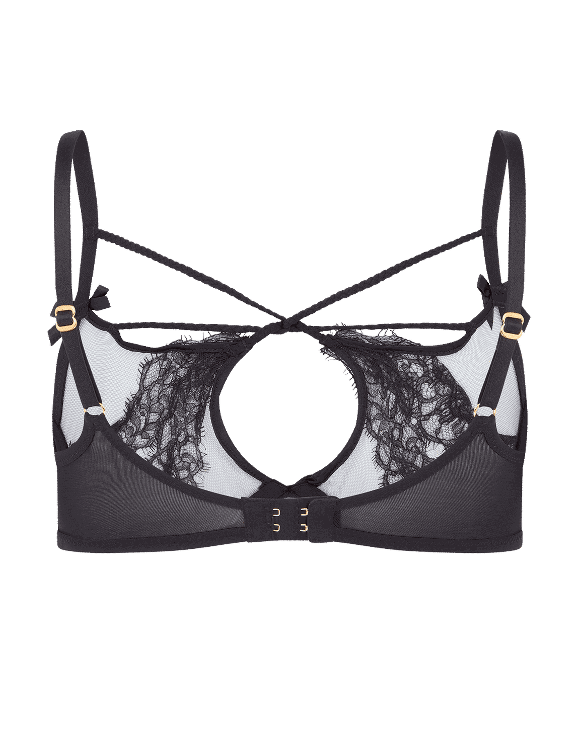 Nyxie High Apex Underwired Bra Black | Agent Provocateur