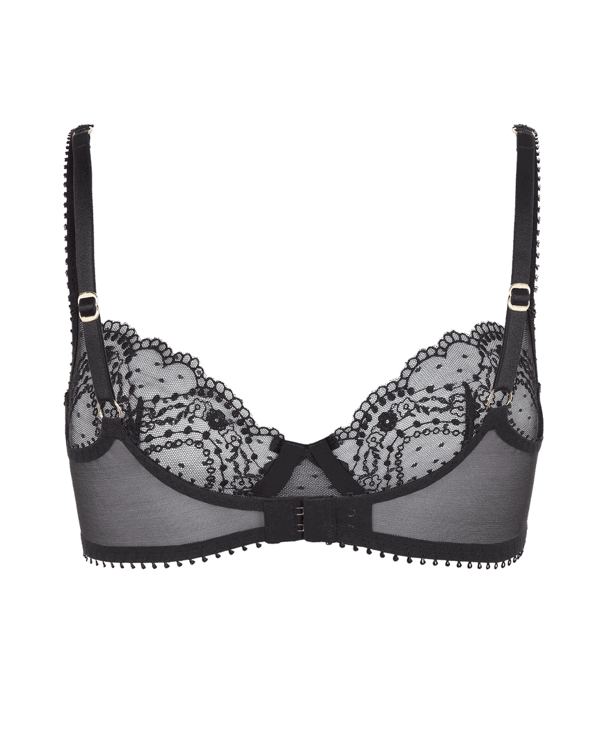 Yuma Plunge Underwired Bra Black | Agent Provocateur
