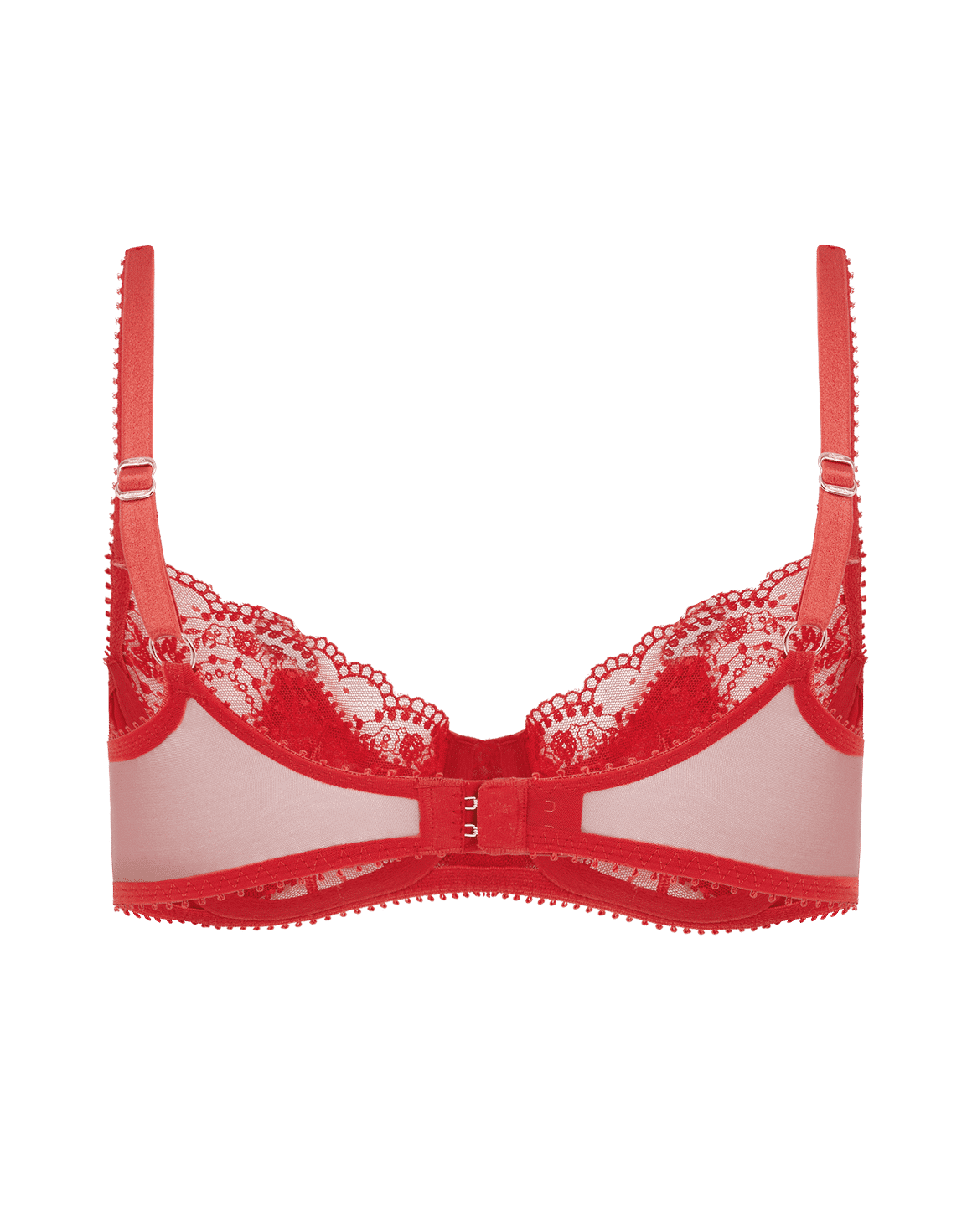 Yuma Plunge Underwired Bra Red | Agent Provocateur