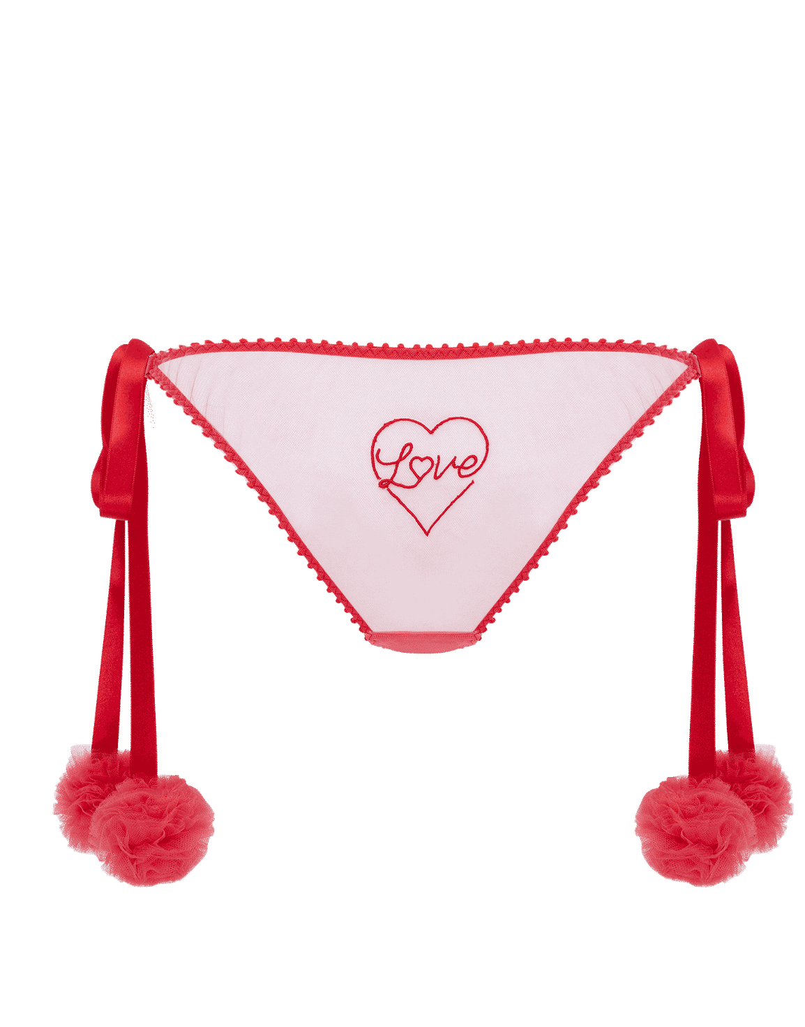 Love Heart Tie Side Brief Fuchsia/Red | Agent Provocateur