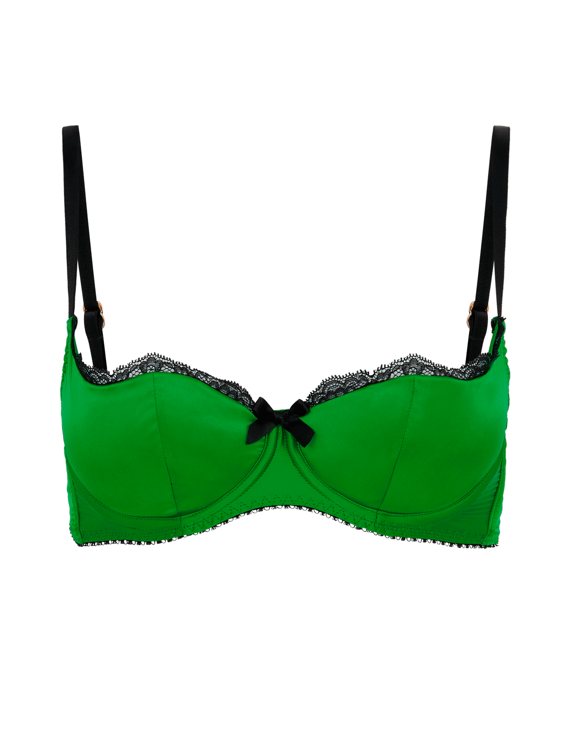 Sloane Balconette Underwired Bra Green/Black | Agent Provocateur