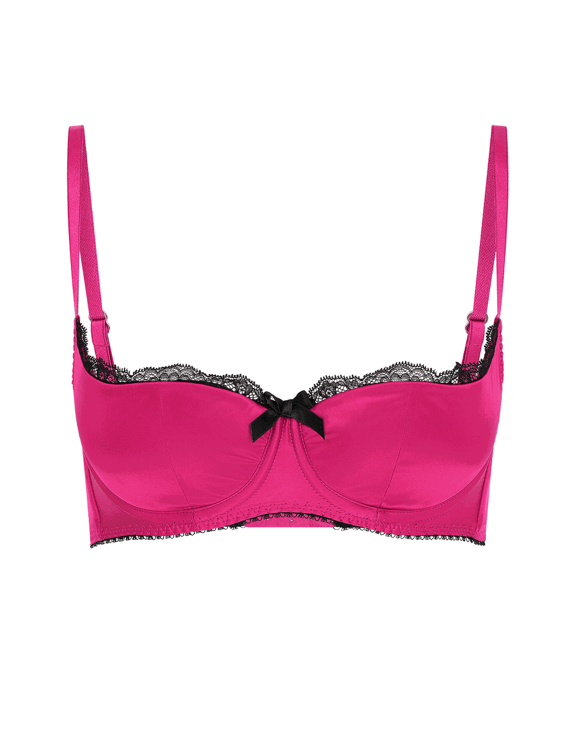 Sloane Balconette Underwired Bra Fuchsia/Black | Agent Provocateur