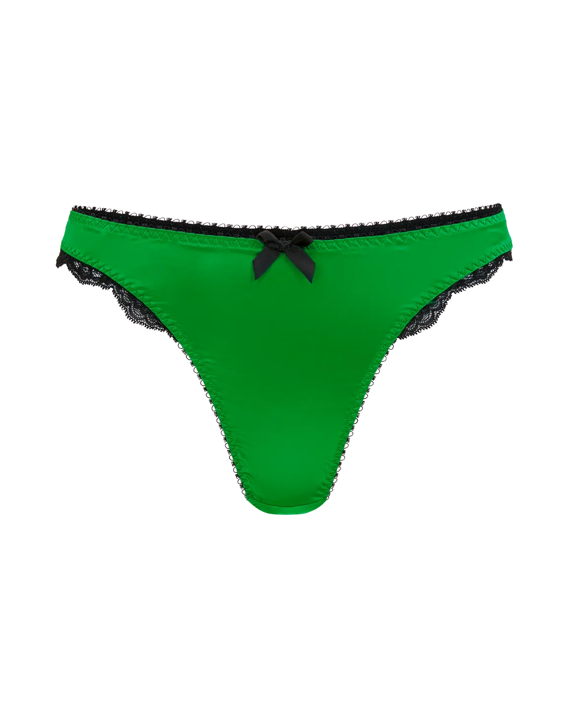 Sloane Thong Green/Black | Agent Provocateur