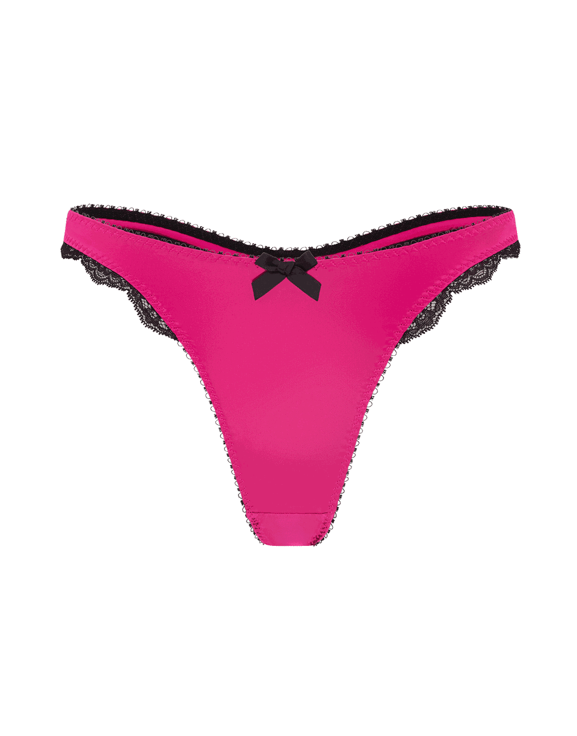 Sloane Thong Fuchsia/Black | Agent Provocateur