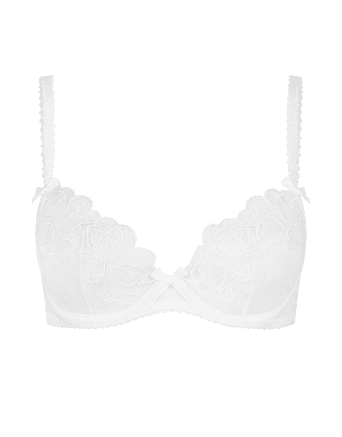 Maysie Plunge Underwired Bra White | Agent Provocateur