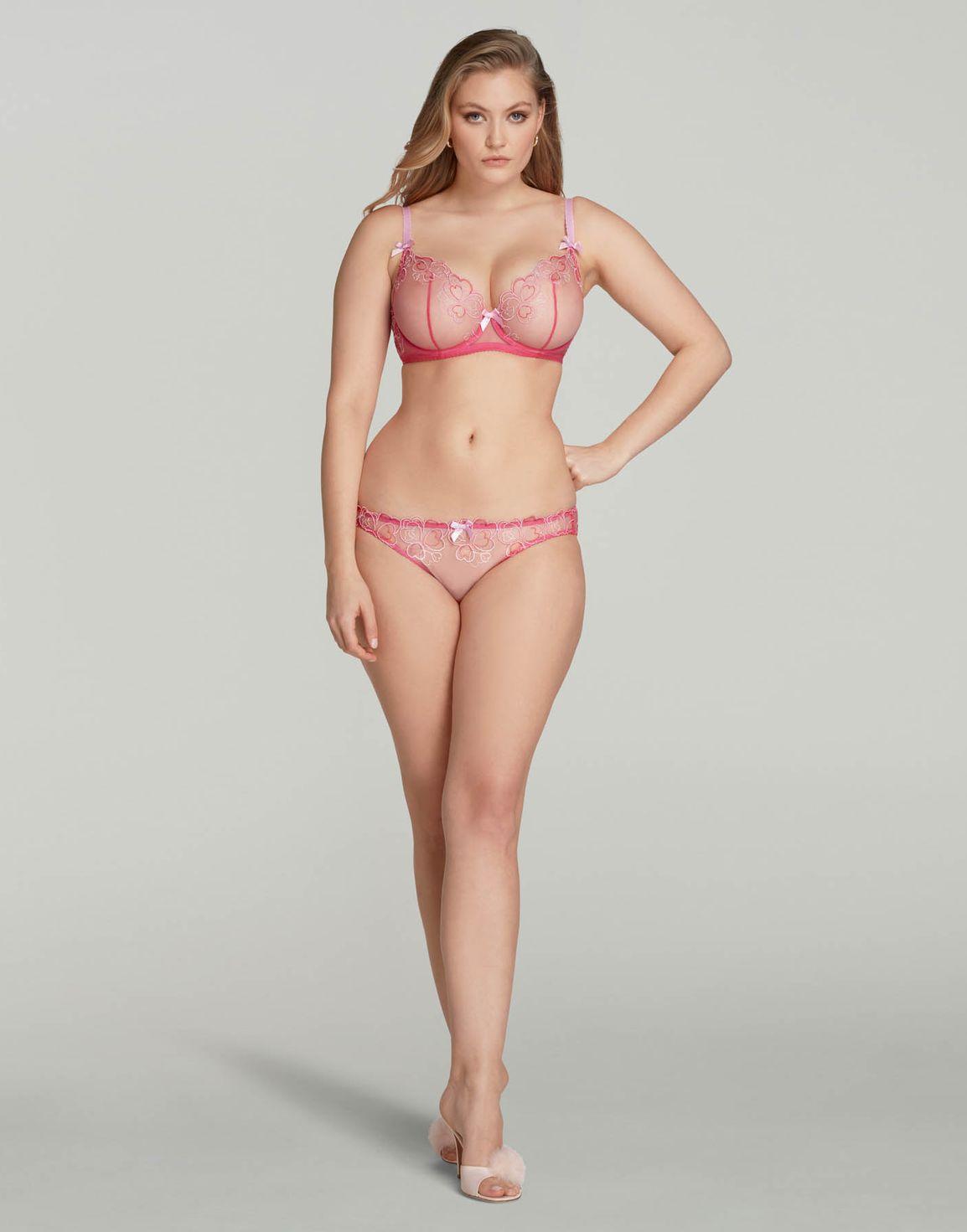 Maysie Plunge Underwired Bra Fuchsia/Baby Pink | Agent Provocateur
