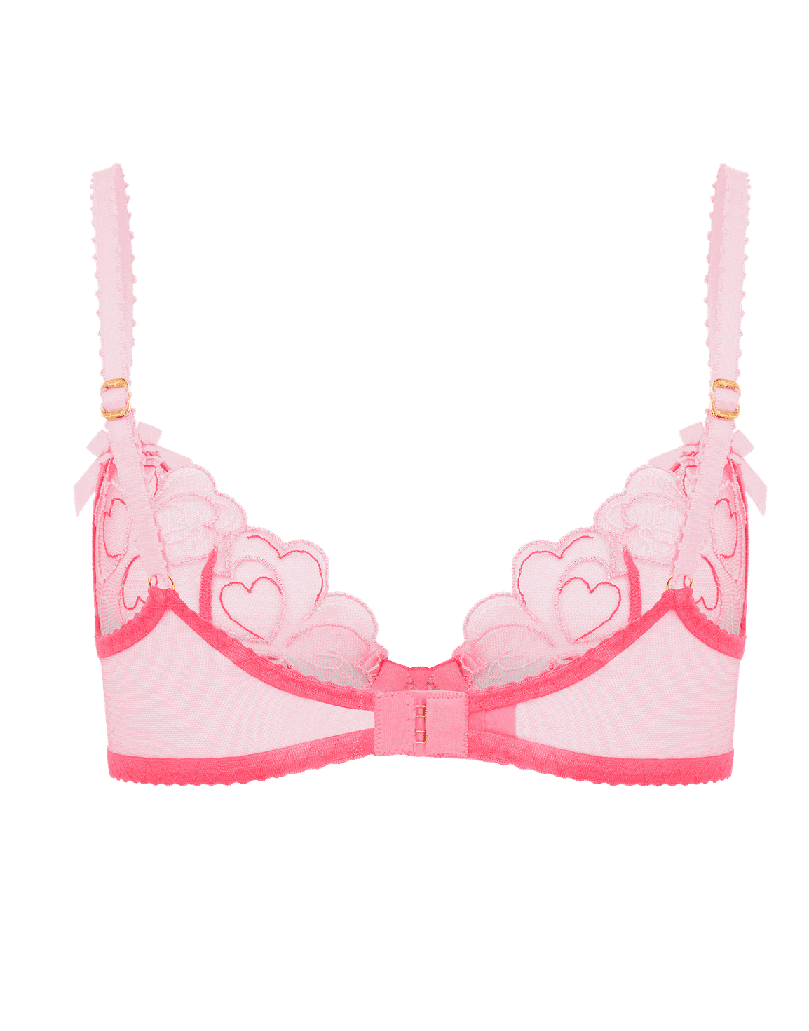 Maysie Plunge Underwired Bra Fuchsia/Baby Pink | Agent Provocateur