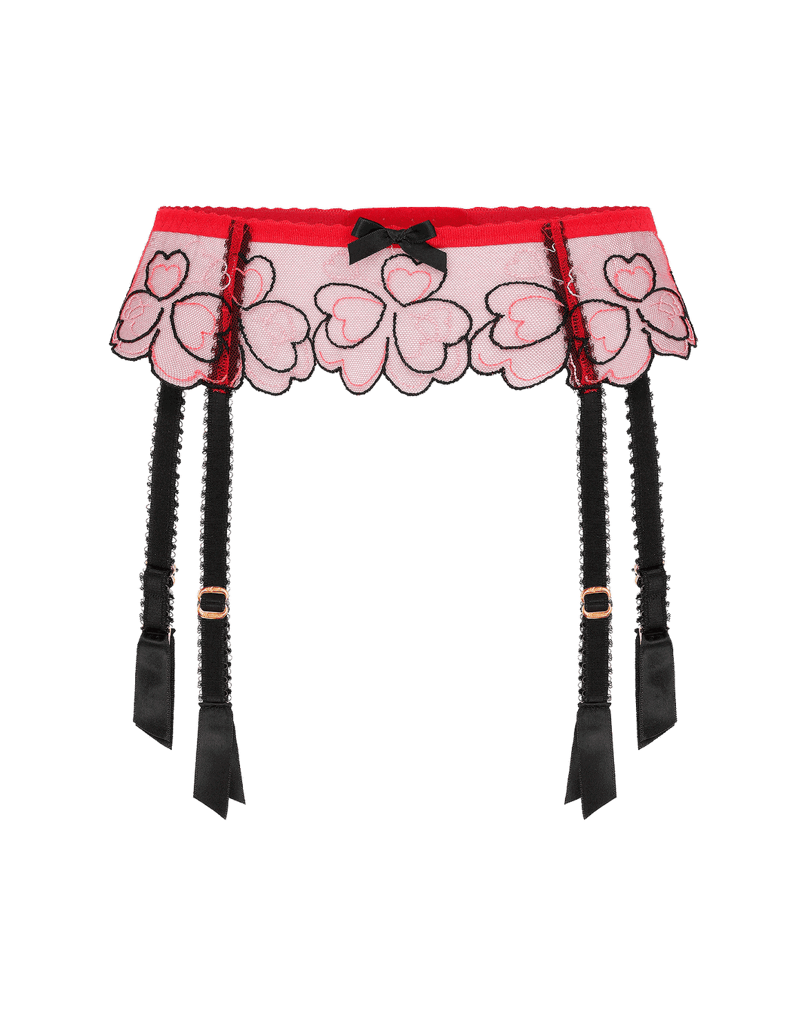 Maysie Suspender White, Lilac/Lime | Agent Provocateur