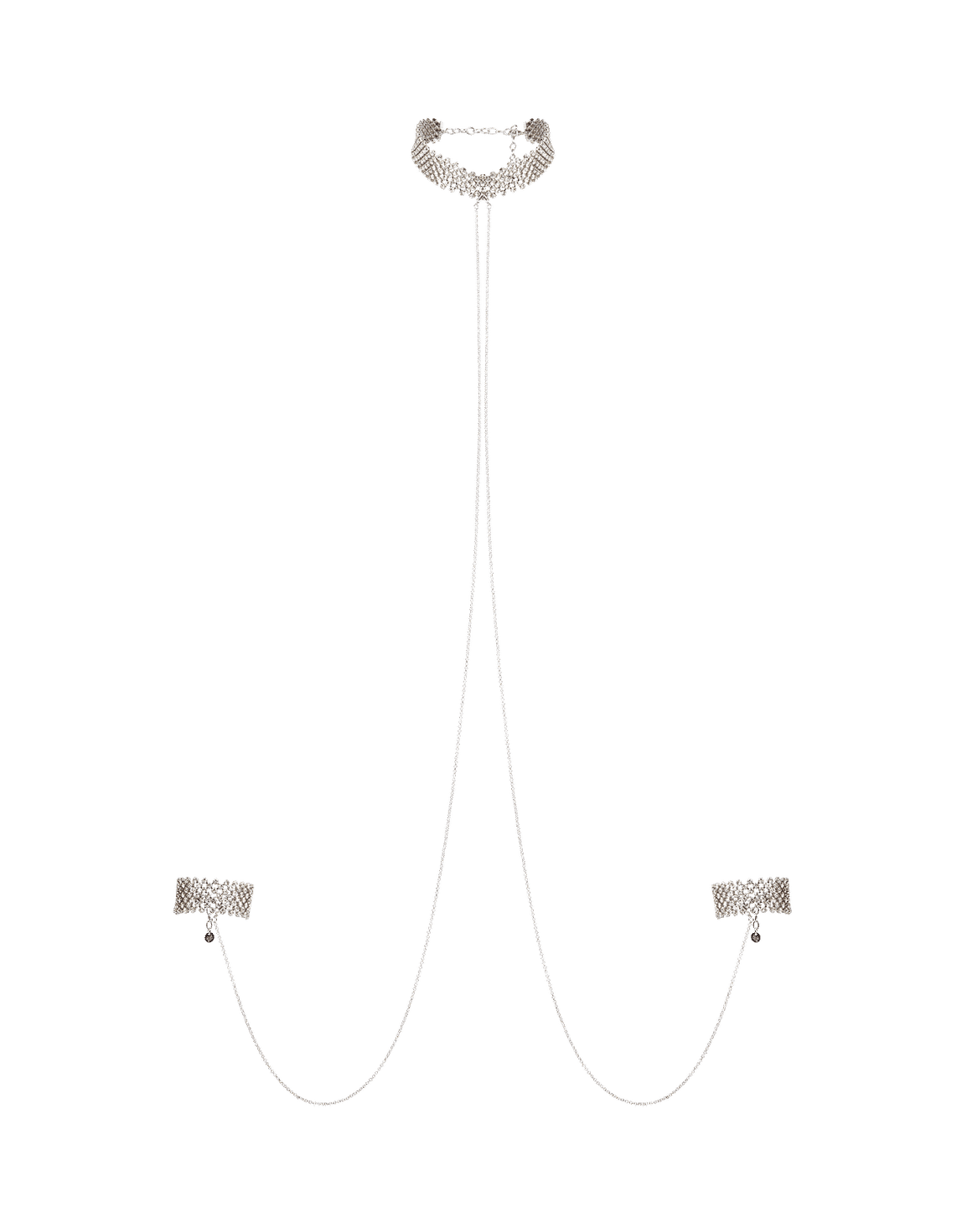 Mishka Cuff & Choker Set Silver | Agent Provocateur