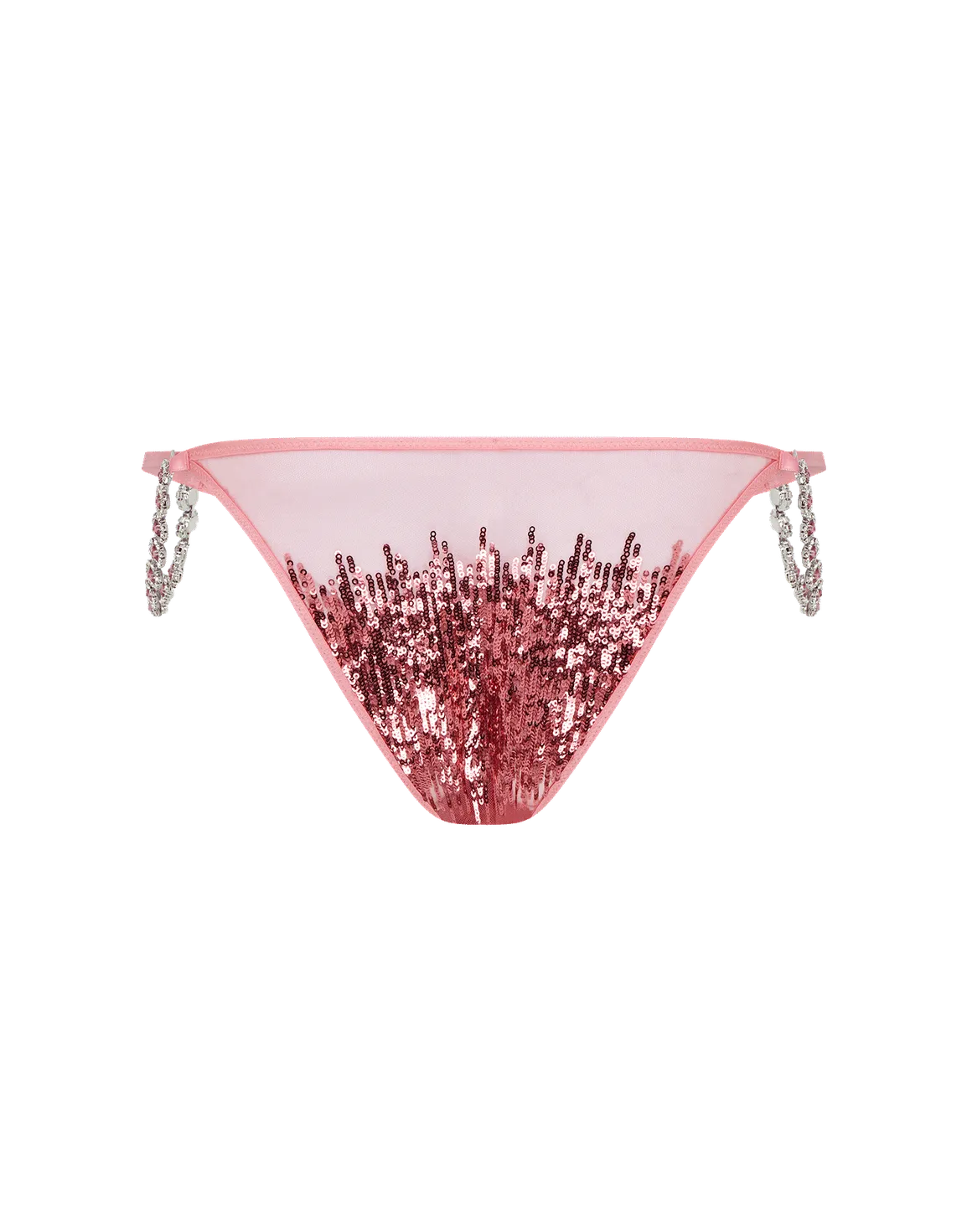 Calista Brazilian Brief Pink/Silver | Agent Provocateur