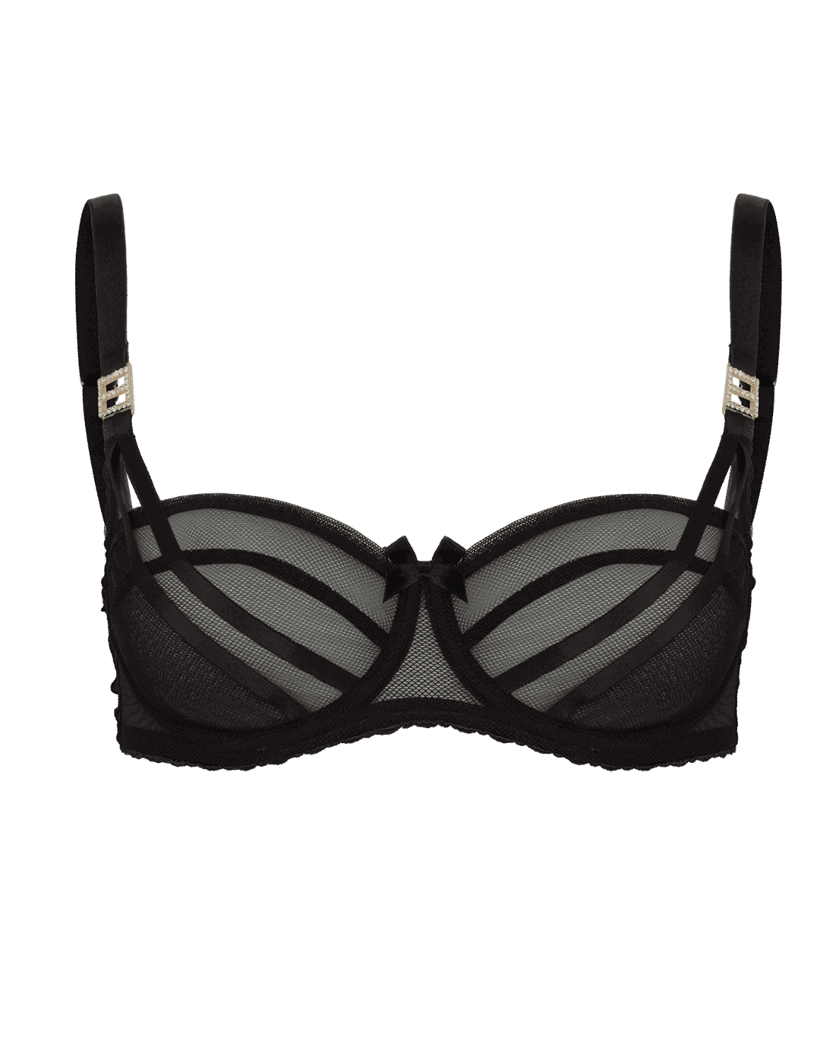 Aiden Plunge Underwired Bra Black | Agent Provocateur