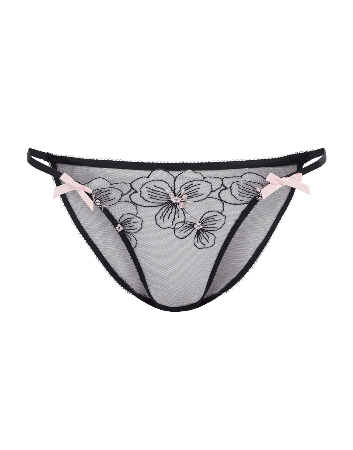Anie Full Brief Black/Baby Pink | Agent Provocateur