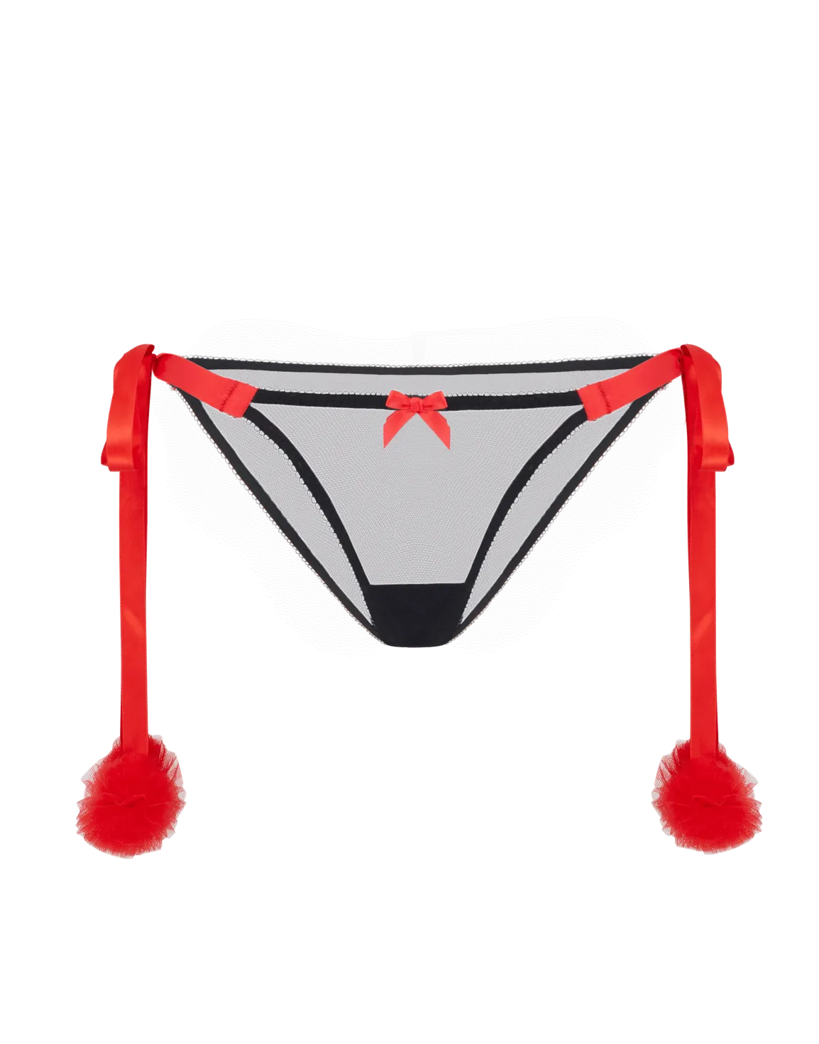 Miami Tie Side Brief Black/Red | Agent Provocateur