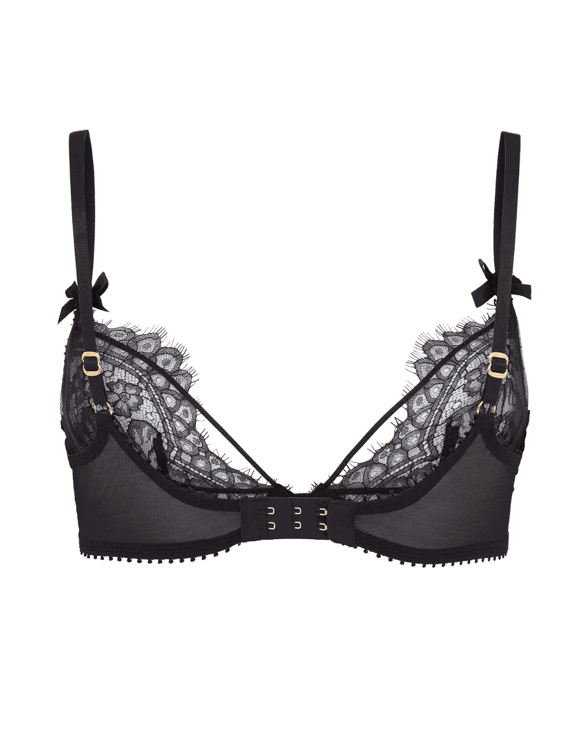Kiya Plunge Underwired Bra Black | Agent Provocateur