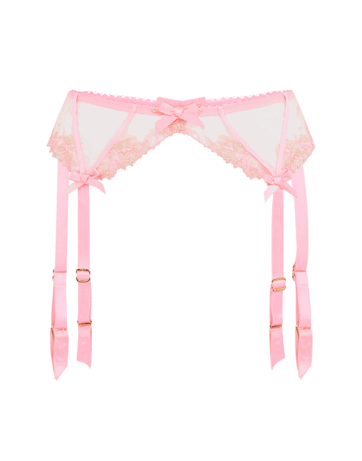 Tessy Suspender Pink/Sand | Agent Provocateur