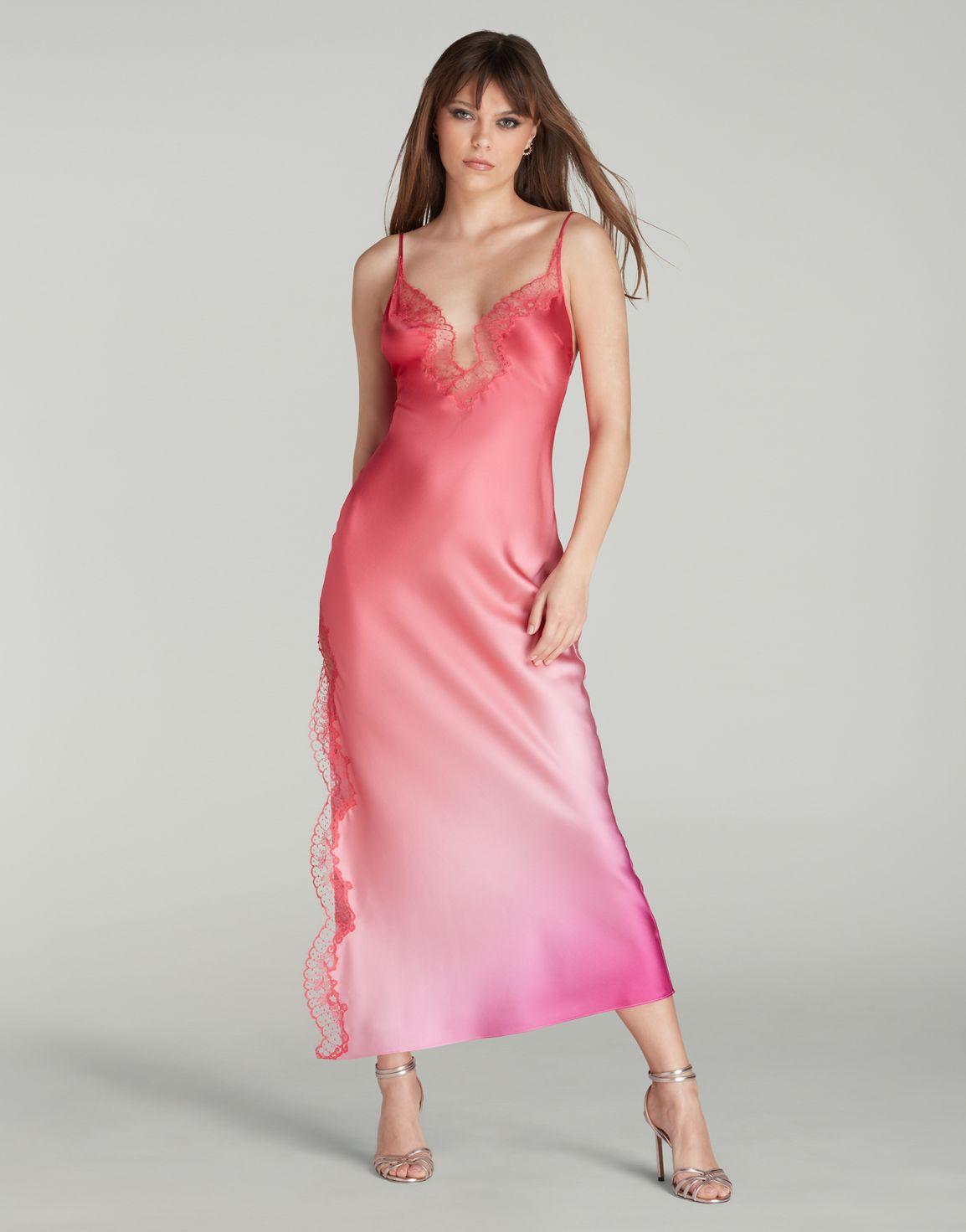 Bellini Long Slip Coral/Fuchsia | Agent Provocateur