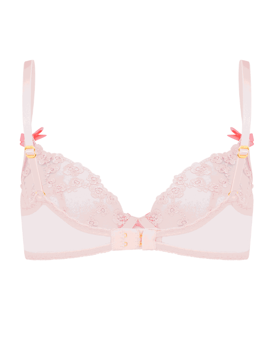 Adelie Plunge Underwired Bra Baby Pink/Hot Pink | Agent Provocateur