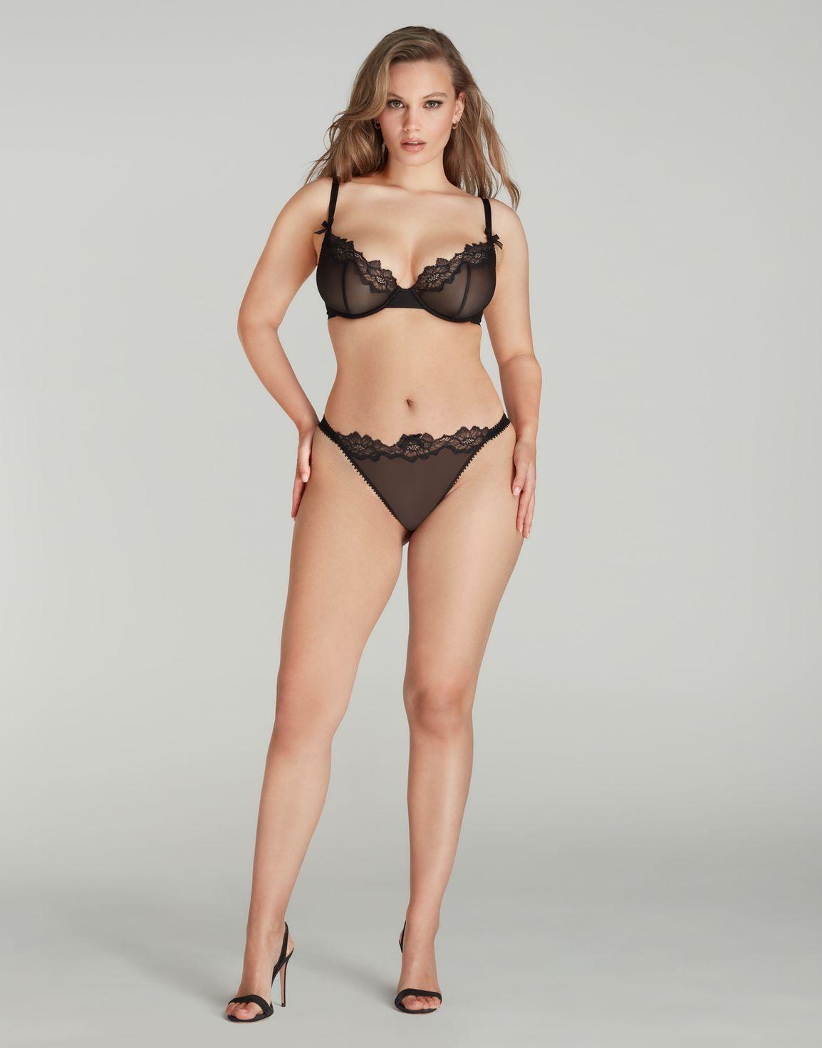 Shania Plunge Underwired Bra Black | Agent Provocateur