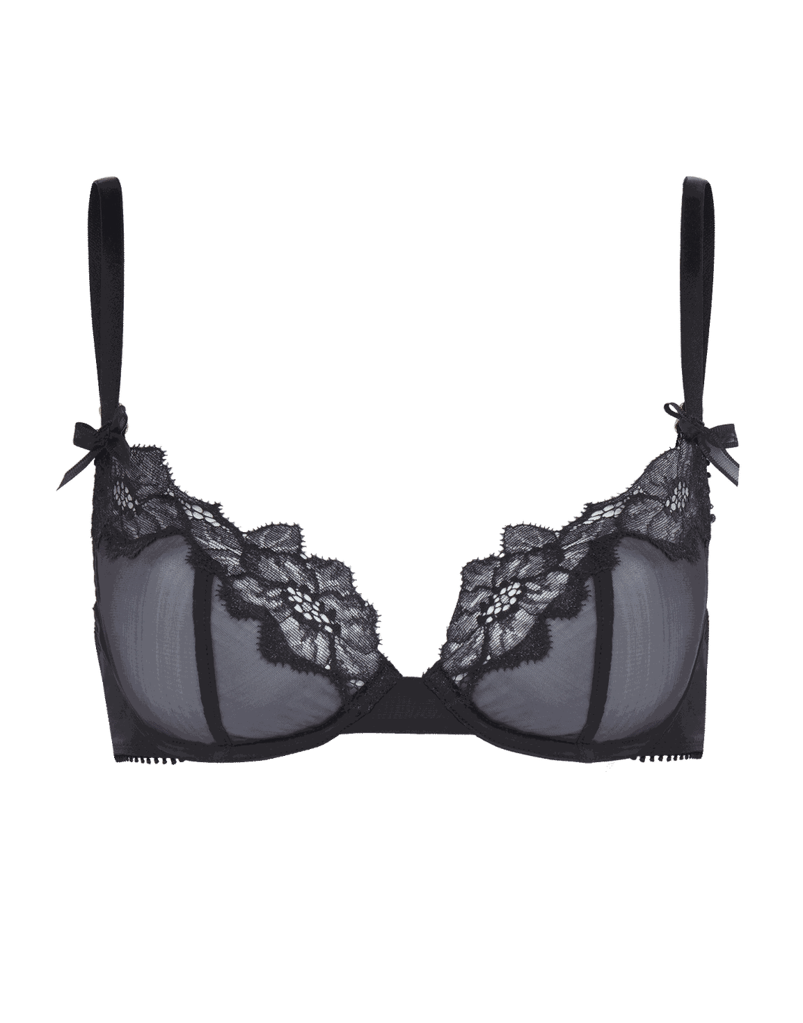 Shania Plunge Underwired Bra Black | Agent Provocateur
