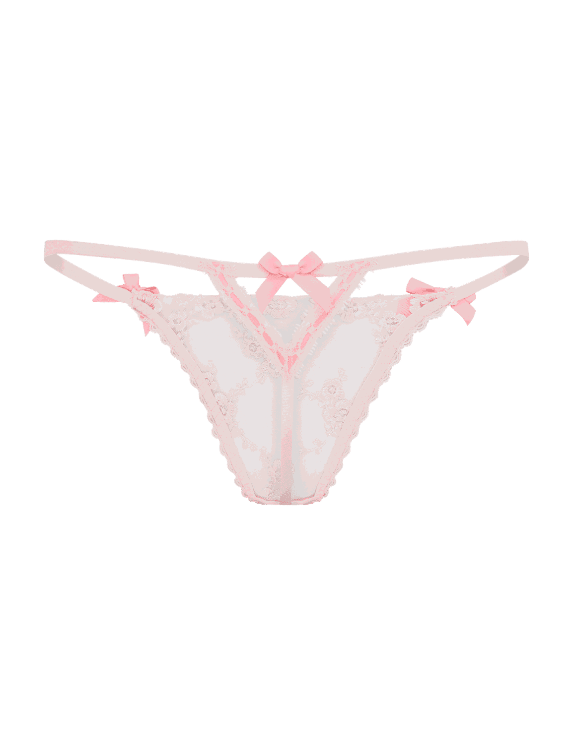 Adelie Thong Baby Pink/Hot Pink | Agent Provocateur