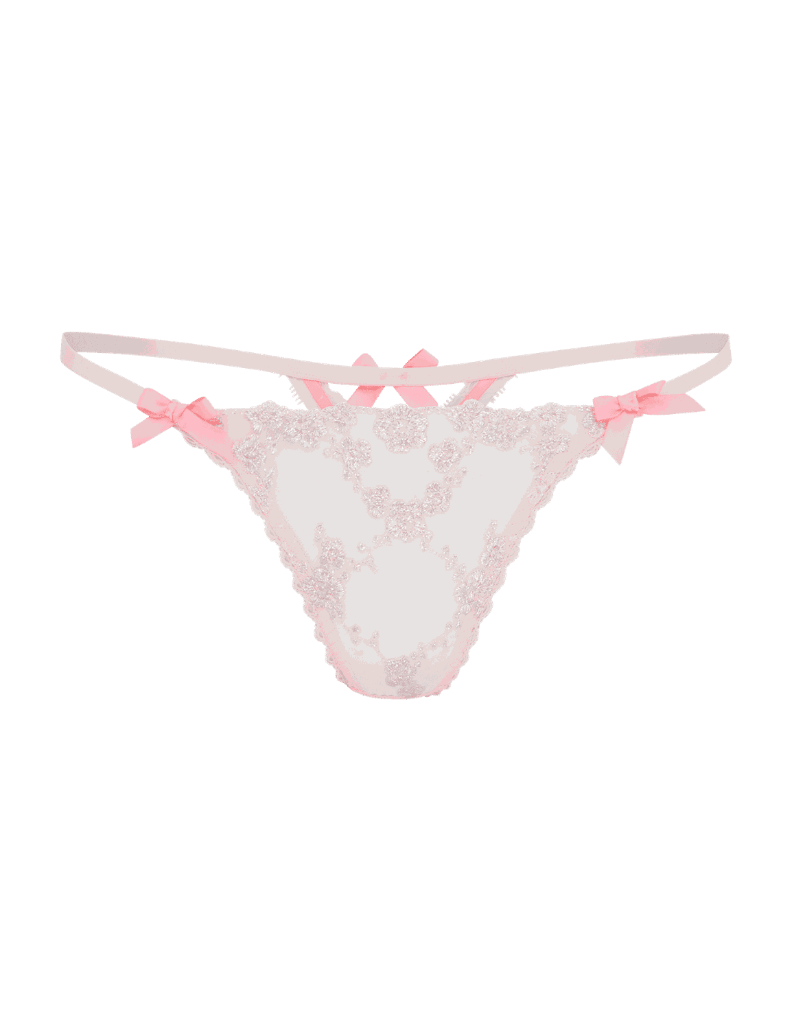 Adelie Thong Baby Pink/Hot Pink | Agent Provocateur