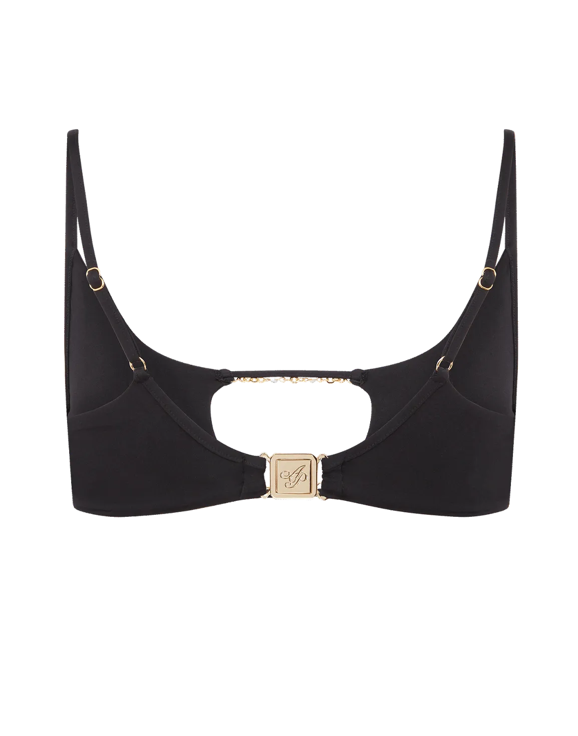 Christiana Bikini Top Black/Gold | Agent Provocateur