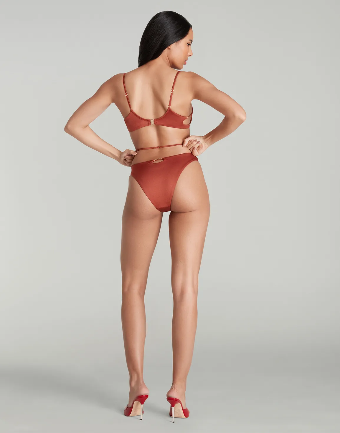 Christiana Bikini Bottom Brown | Agent Provocateur