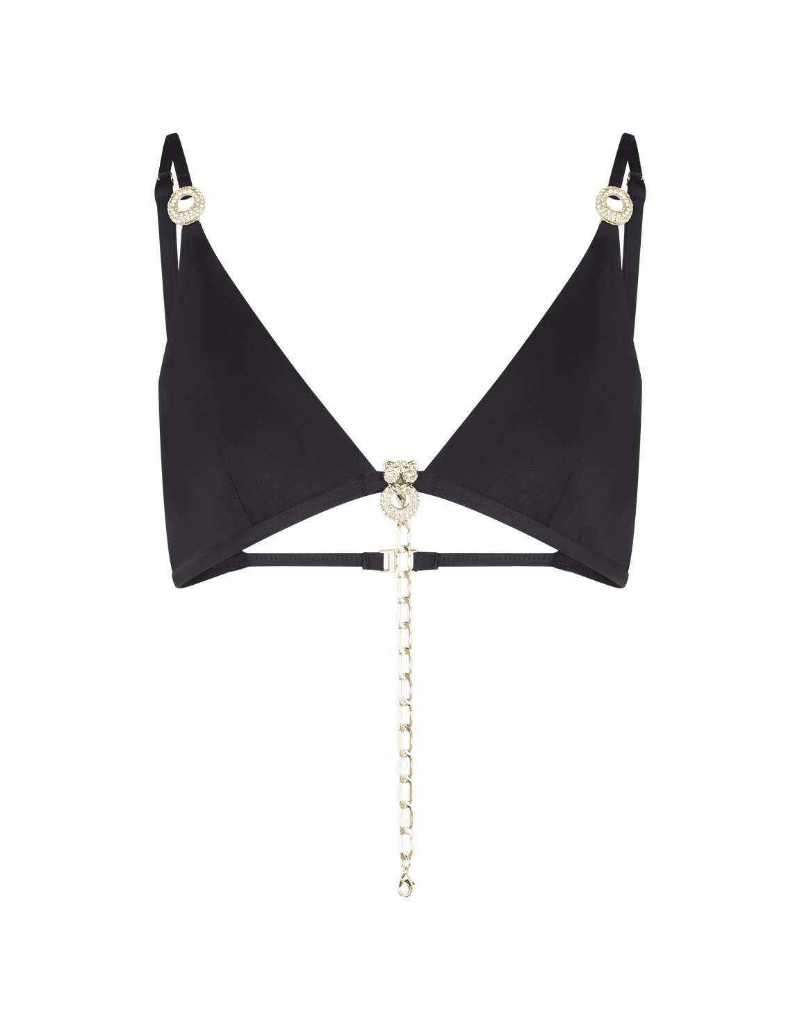 Haislee Bikini Top Black/Gold | Agent Provocateur