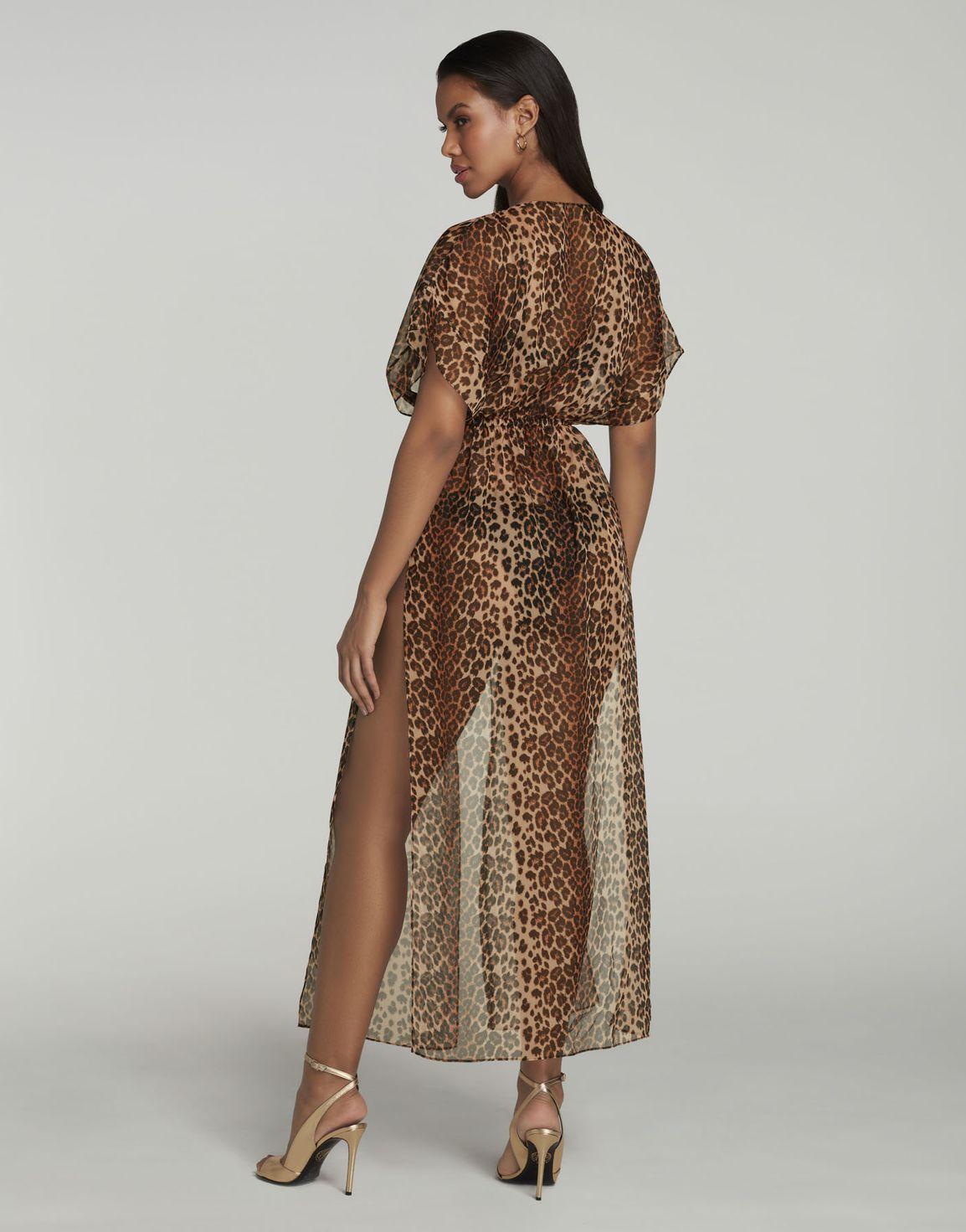 Evelyn Long Kaftan Leopard | Agent Provocateur