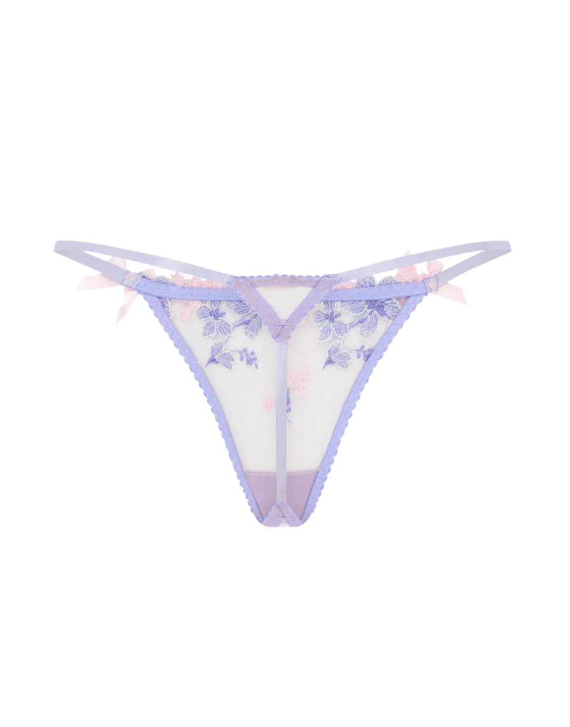 Cyrene Thong Baby Blue/Pink | Agent Provocateur