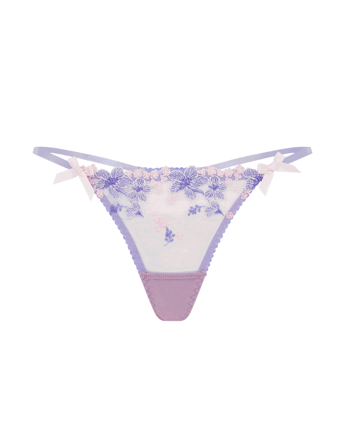 Cyrene Thong Baby Blue/Pink | Agent Provocateur