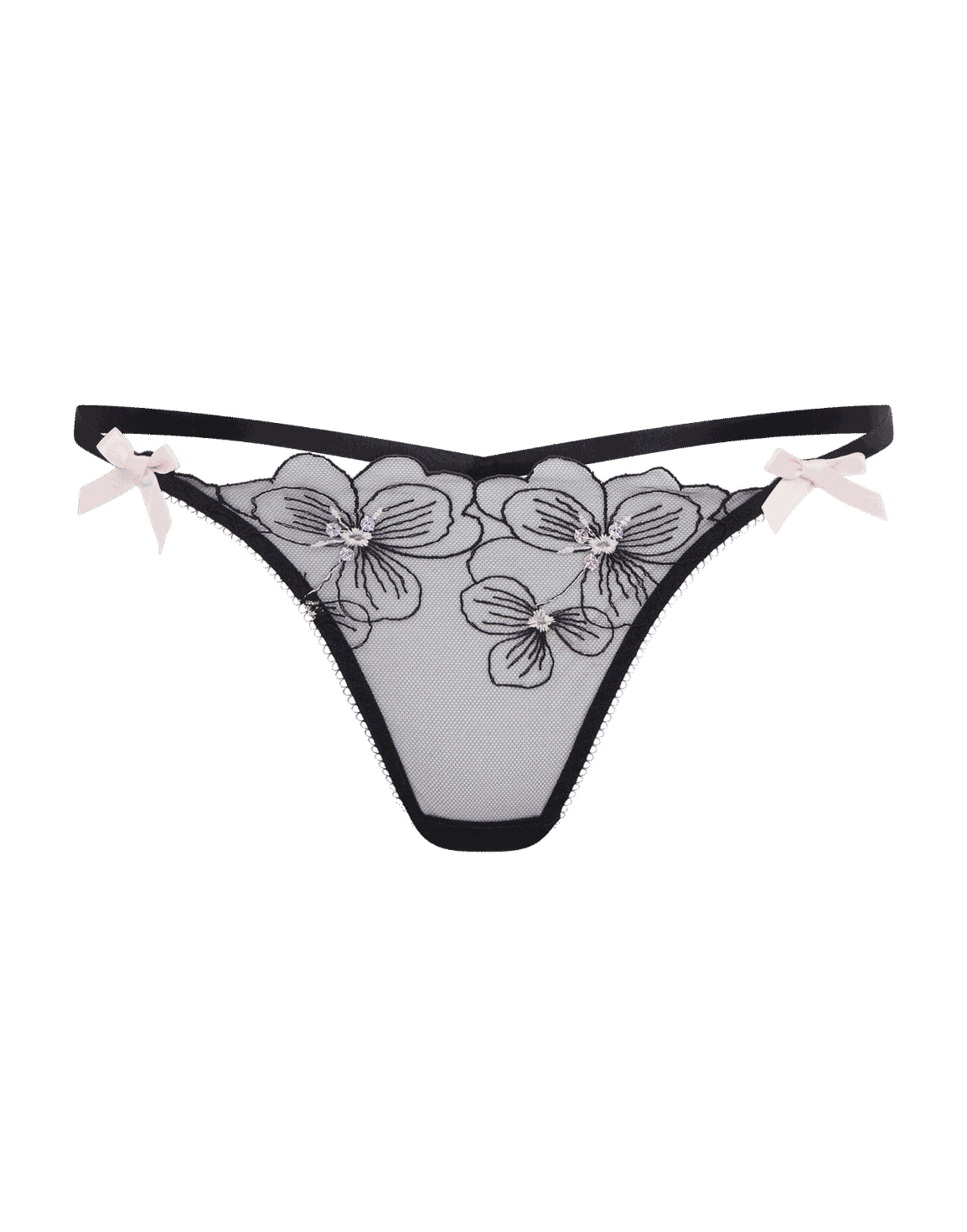 Anie Thong Black/Baby Pink | Agent Provocateur