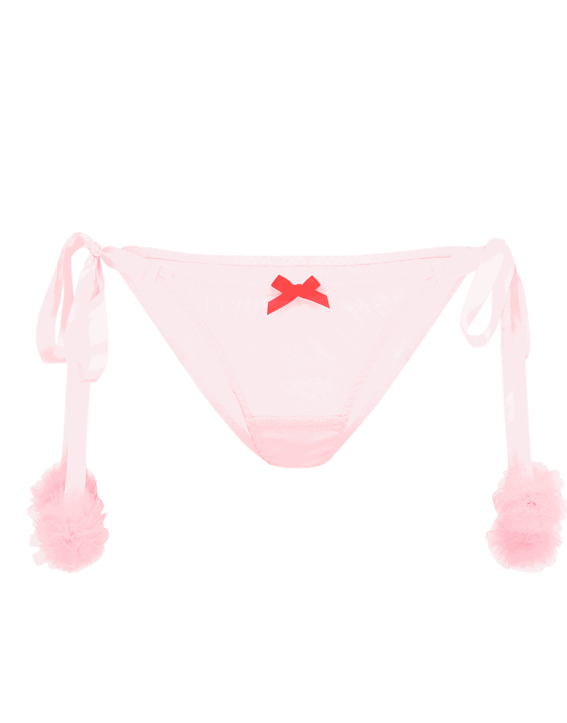 Lick Me Tie Side Brief Baby Pink/Red | Agent Provocateur