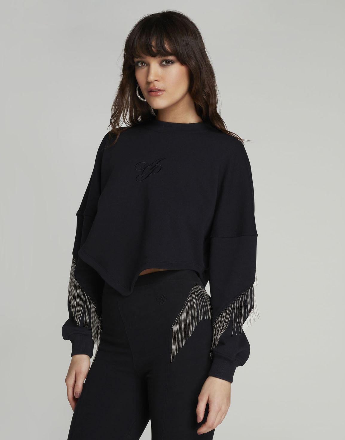 Nadiah Sweatshirt Black/Silver | Agent Provocateur