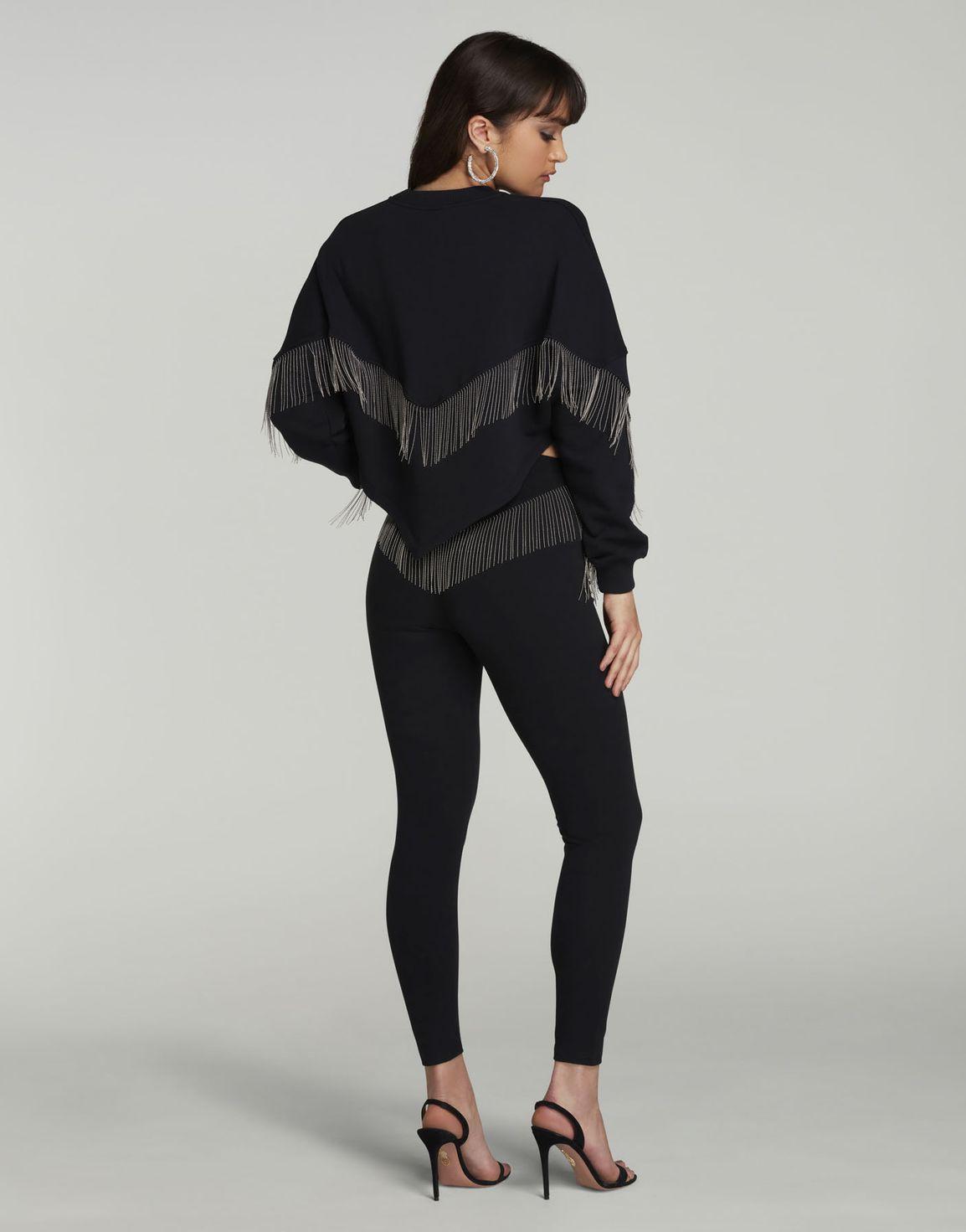 Nadiah Sweatshirt Black/Silver | Agent Provocateur