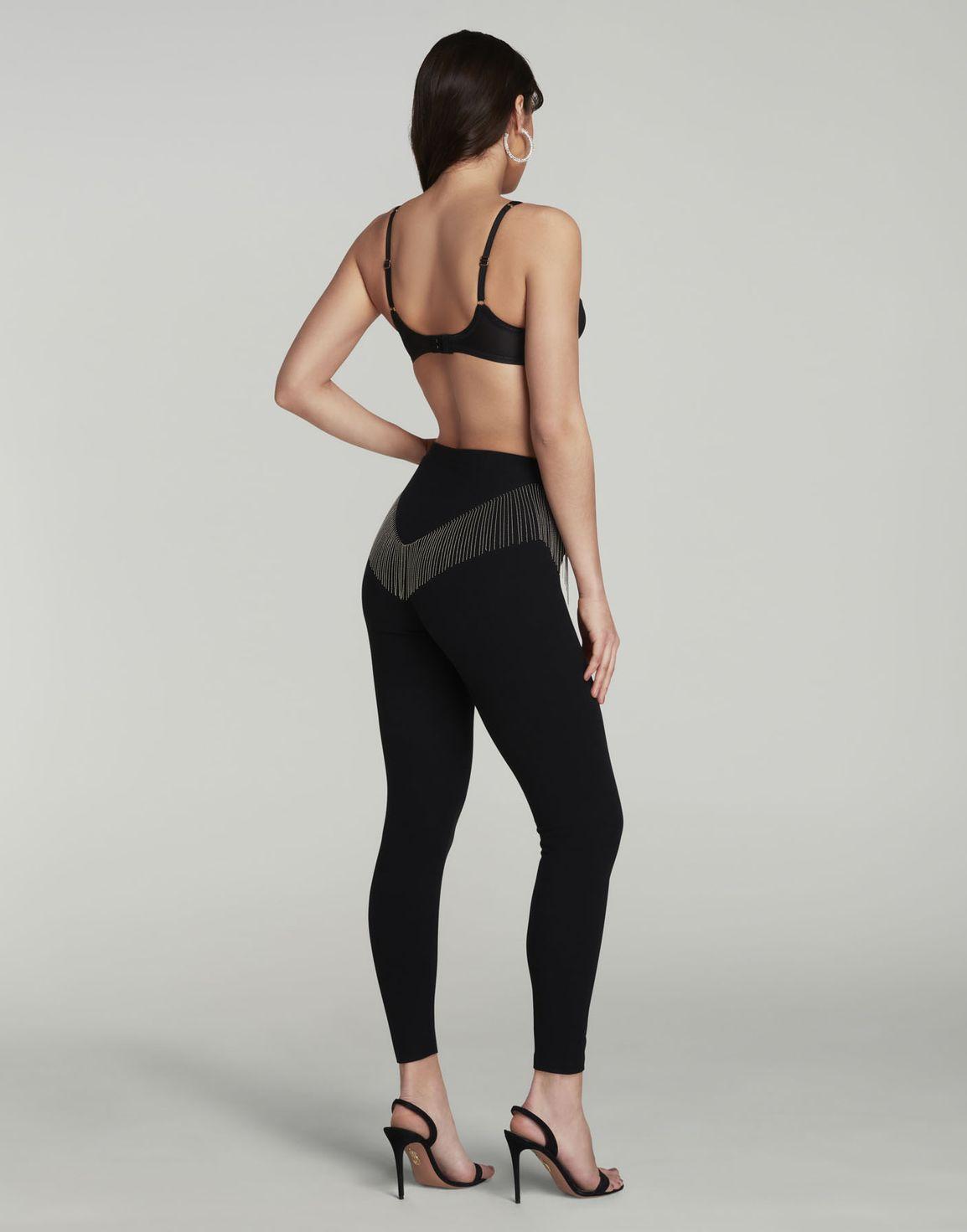 Nadiah Leggings Black/Silver | Agent Provocateur