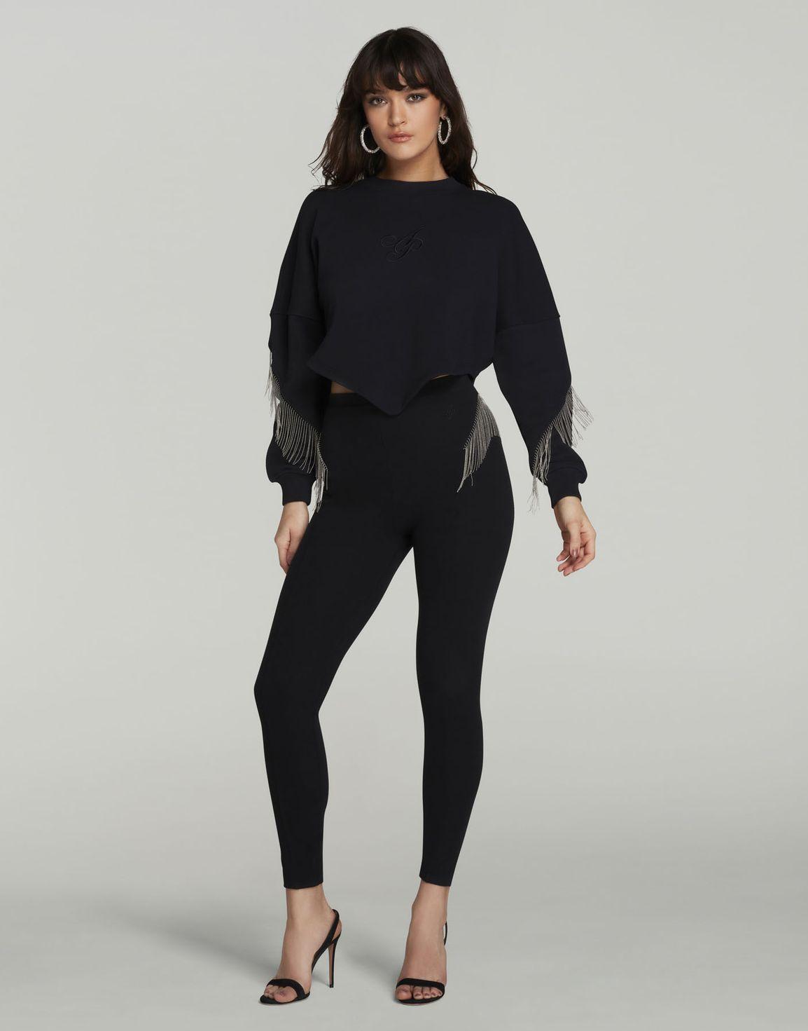Nadiah Leggings Black/Silver | Agent Provocateur