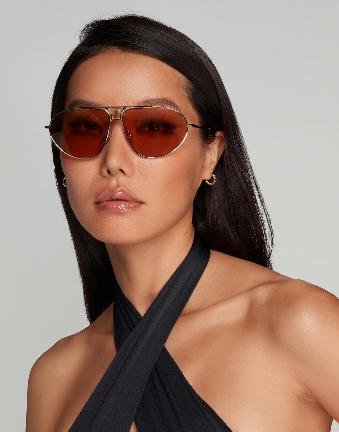 Kelie Sunglasses Gold/Brown | Agent Provocateur