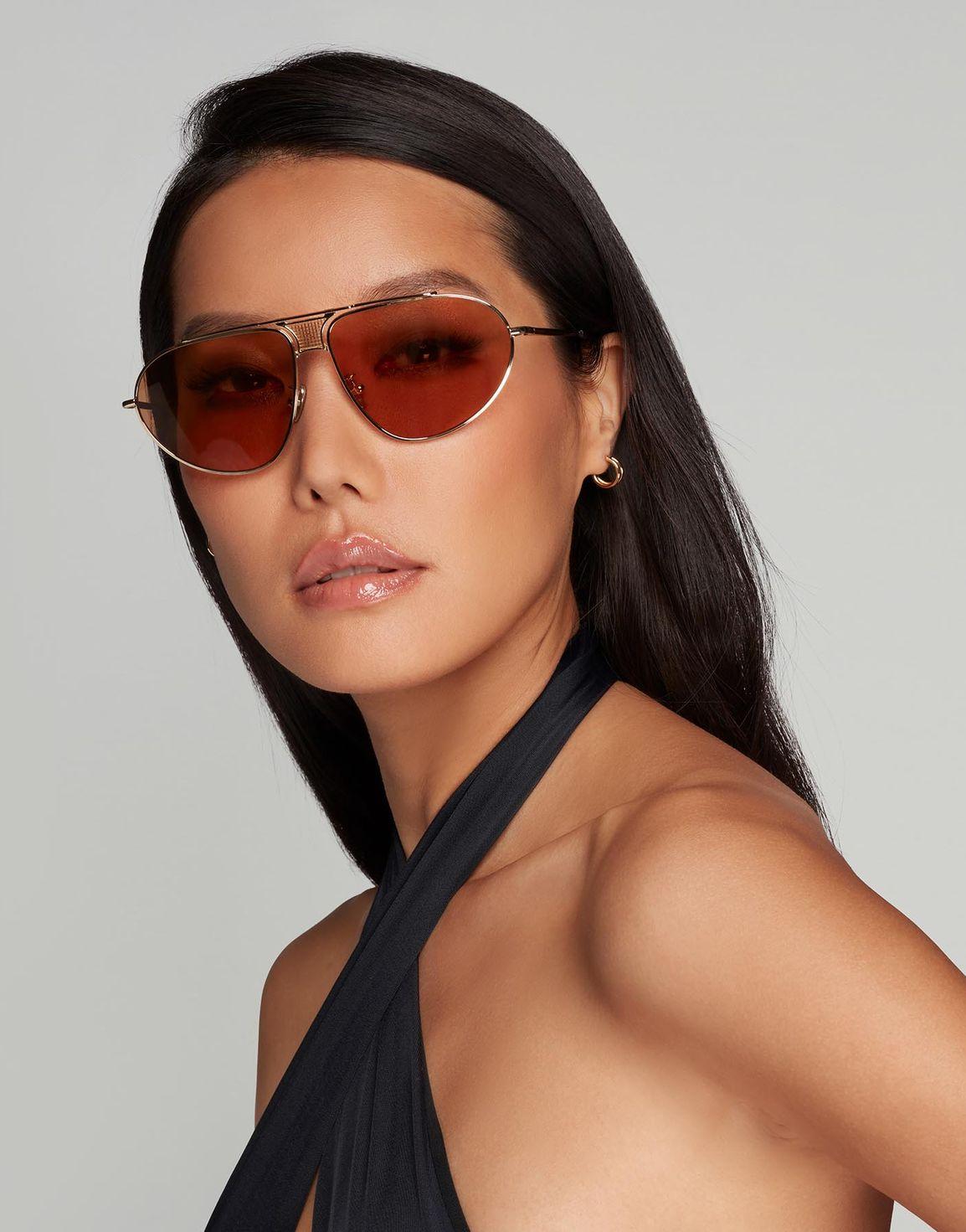 Kelie Sunglasses Gold/Brown | Agent Provocateur